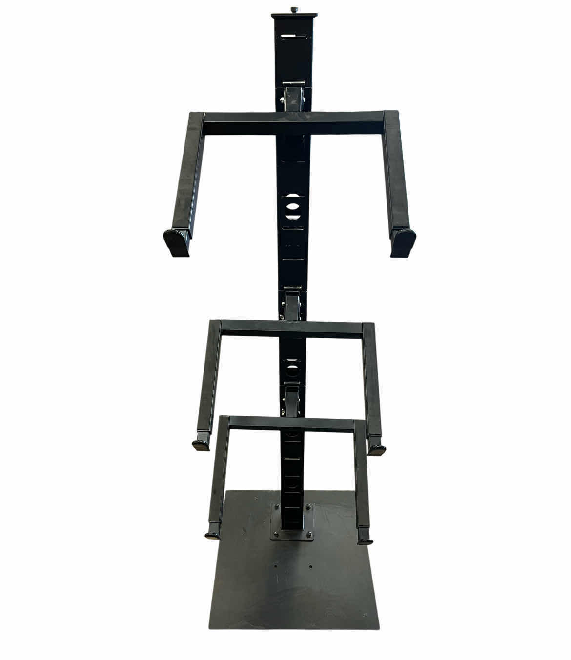 Photo 1 of POWDER COATED BLACK STEEL ADJUSTABLE DIGITAL KEYBOARD DISPLAY RACK 20” X 20” H60.5”