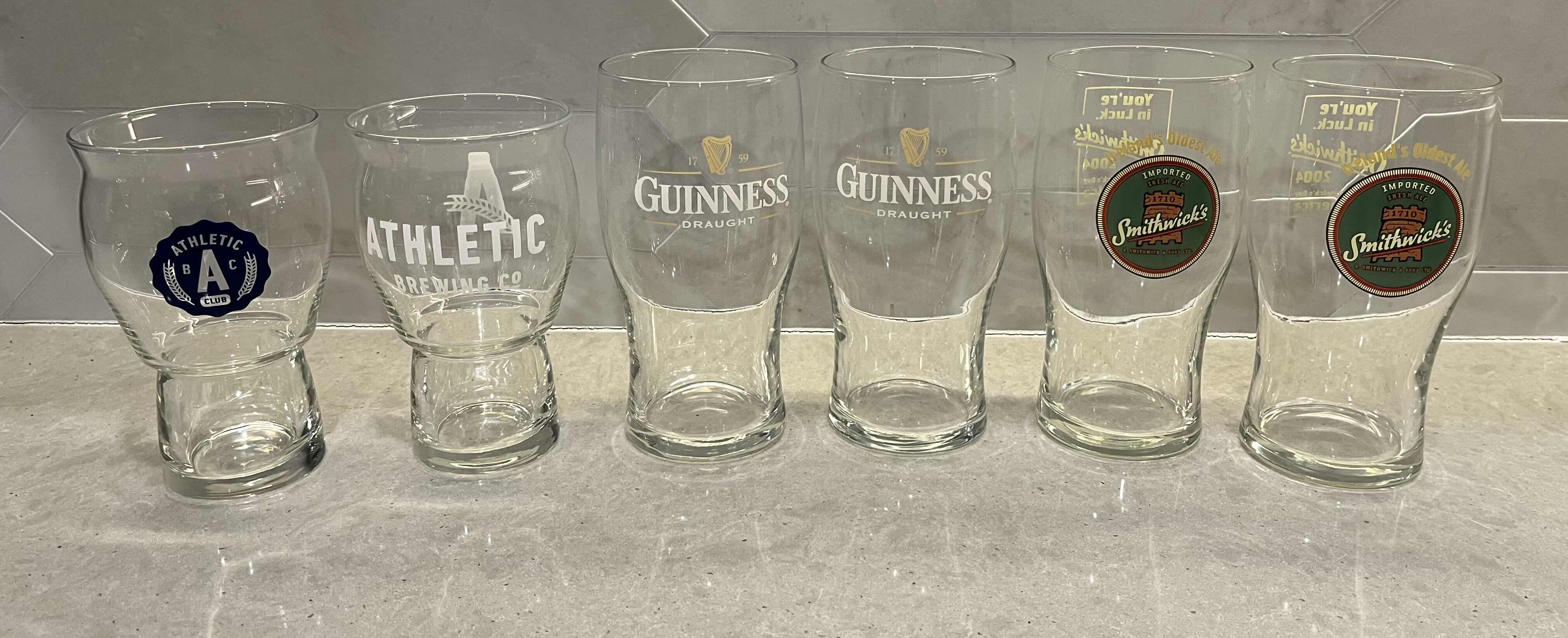 Photo 2 of BREWING COMPANY & PINT BEER GLASSES (10)