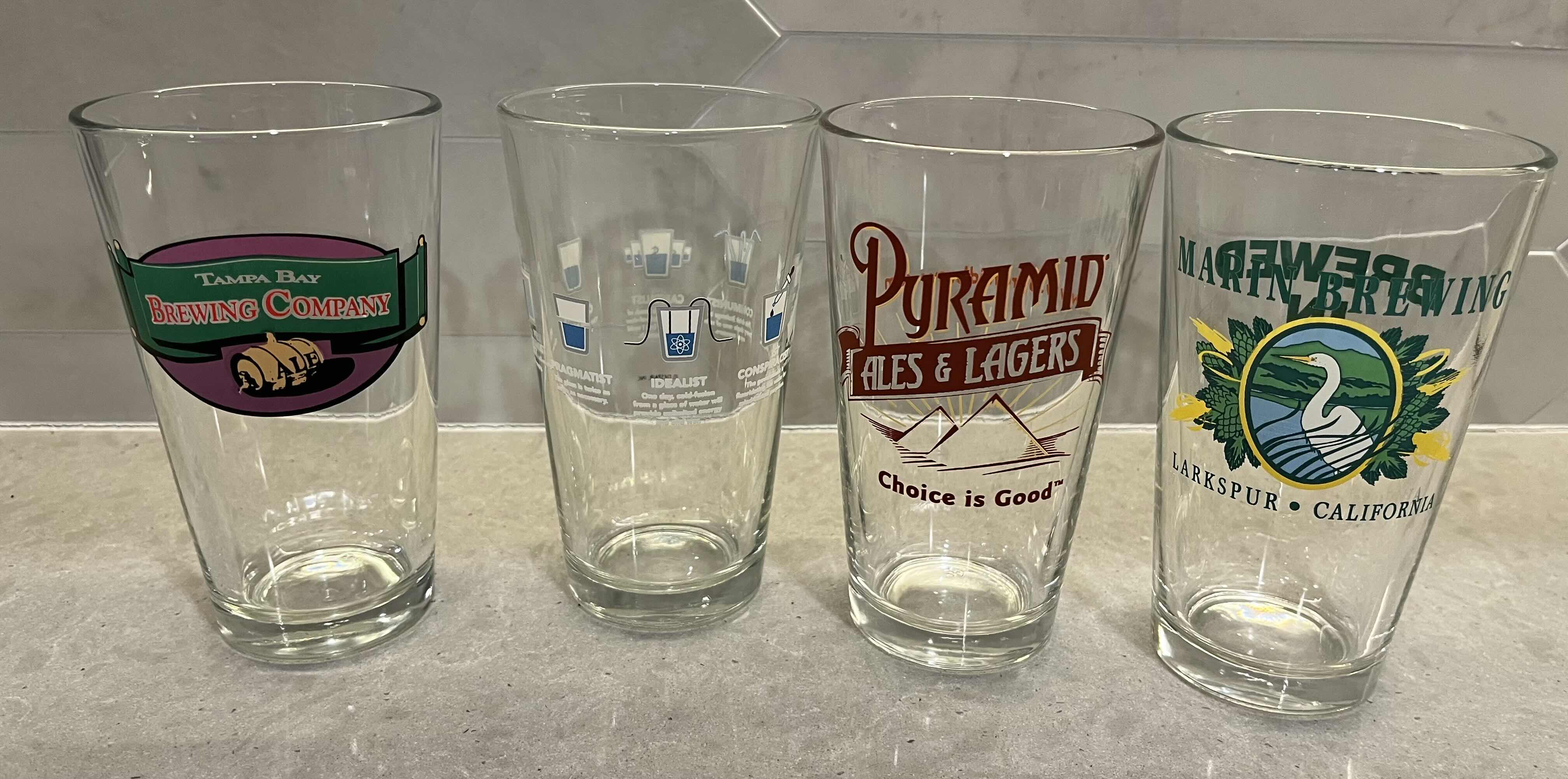 Photo 1 of BREWING COMPANY & SPORTS THEMED BEER GLASSES (12)