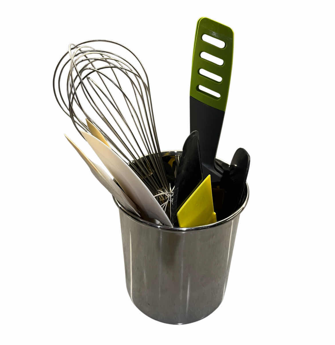 Photo 1 of KITCHEN UTENSILS W STAINLESS STEEL CADDY