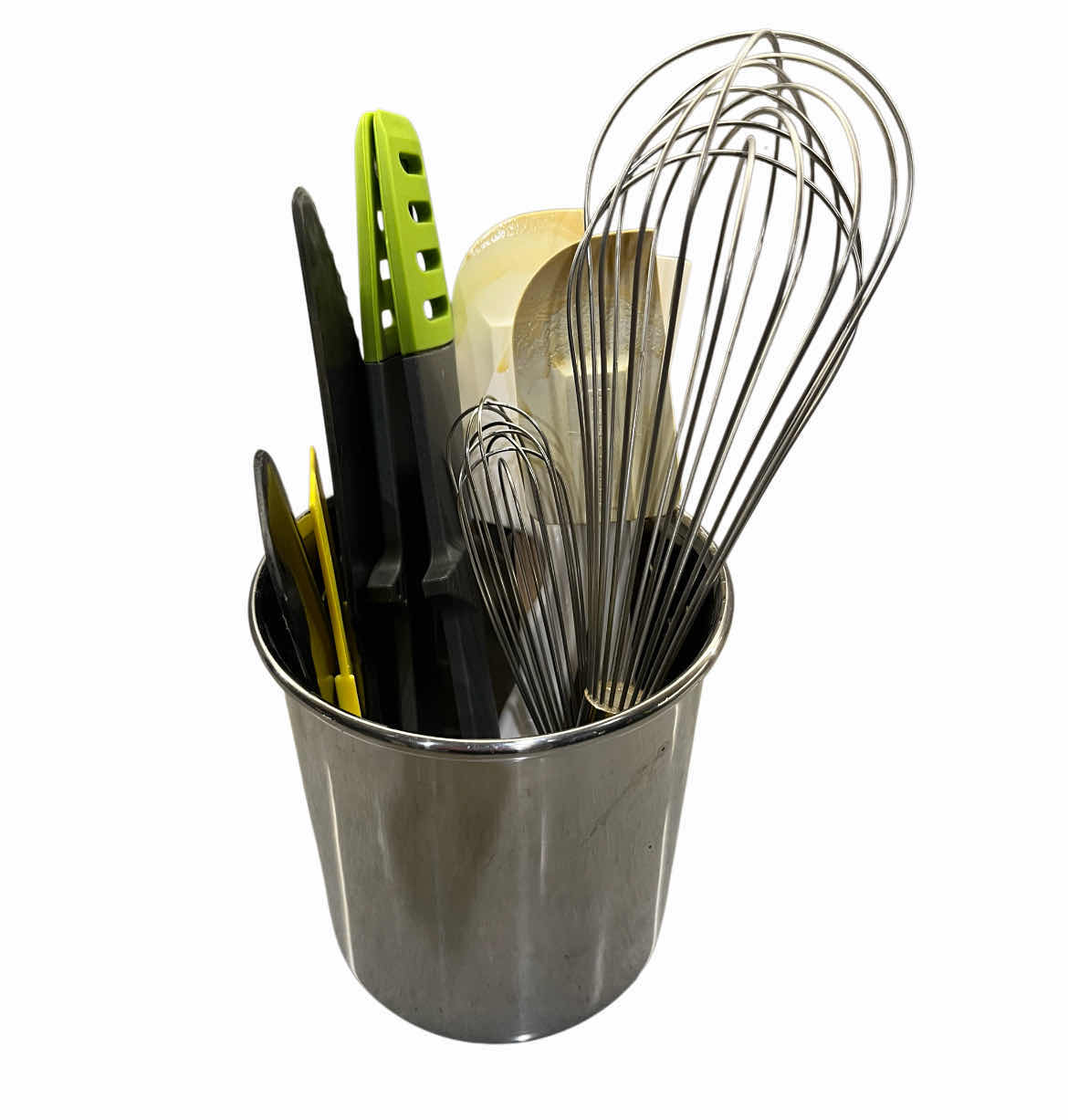 Photo 1 of KITCHEN UTENSILS W STAINLESS STEEL CADDY