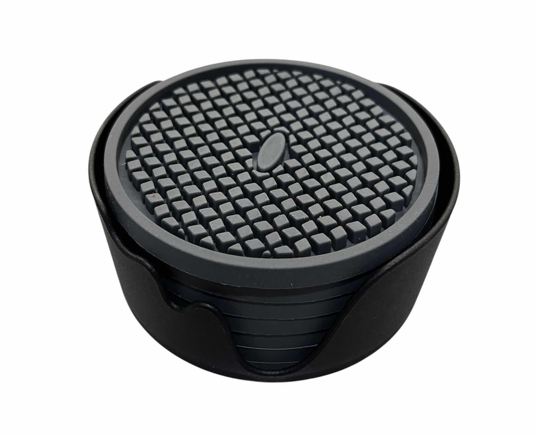 Photo 1 of STONE & RUBBER COASTER SETS (12) W CADDY