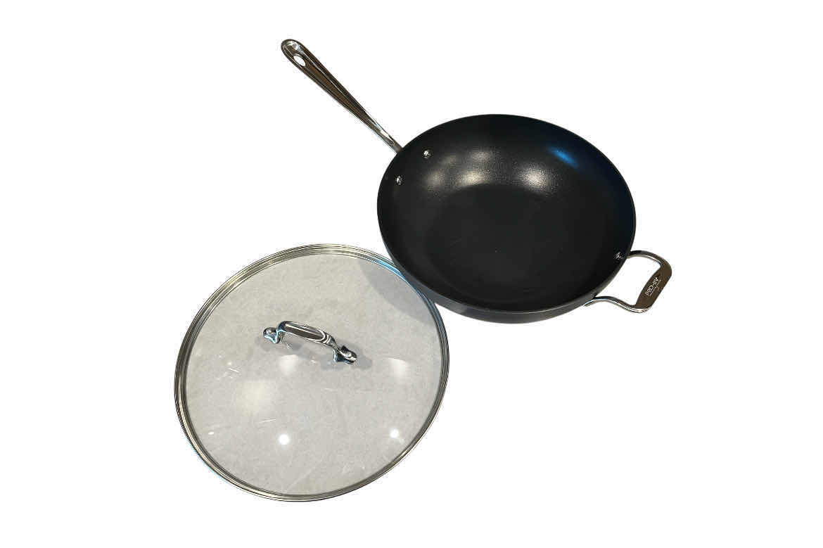 Photo 1 of ALL-CLAD NON-STICK WOK W LID 12” X 3.5”