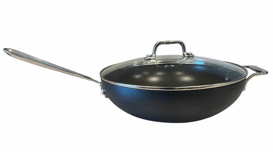 Photo 1 of ALL-CLAD NON-STICK WOK W LID 12” X 3.5”