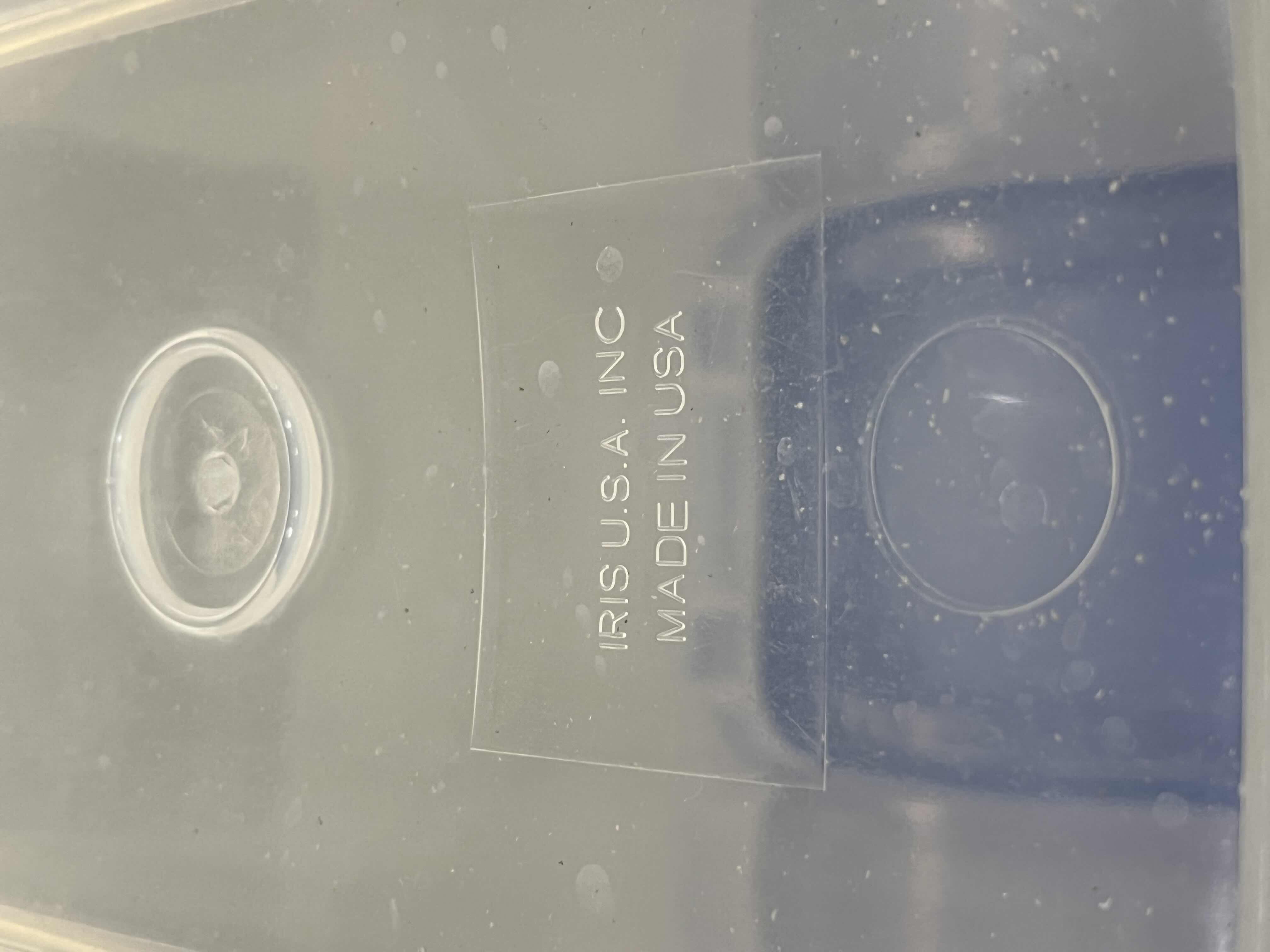 Photo 1 of IRIS 2PC PET FOOD STORAGE CONTAINER SET W LIDS 12” X 7 H14