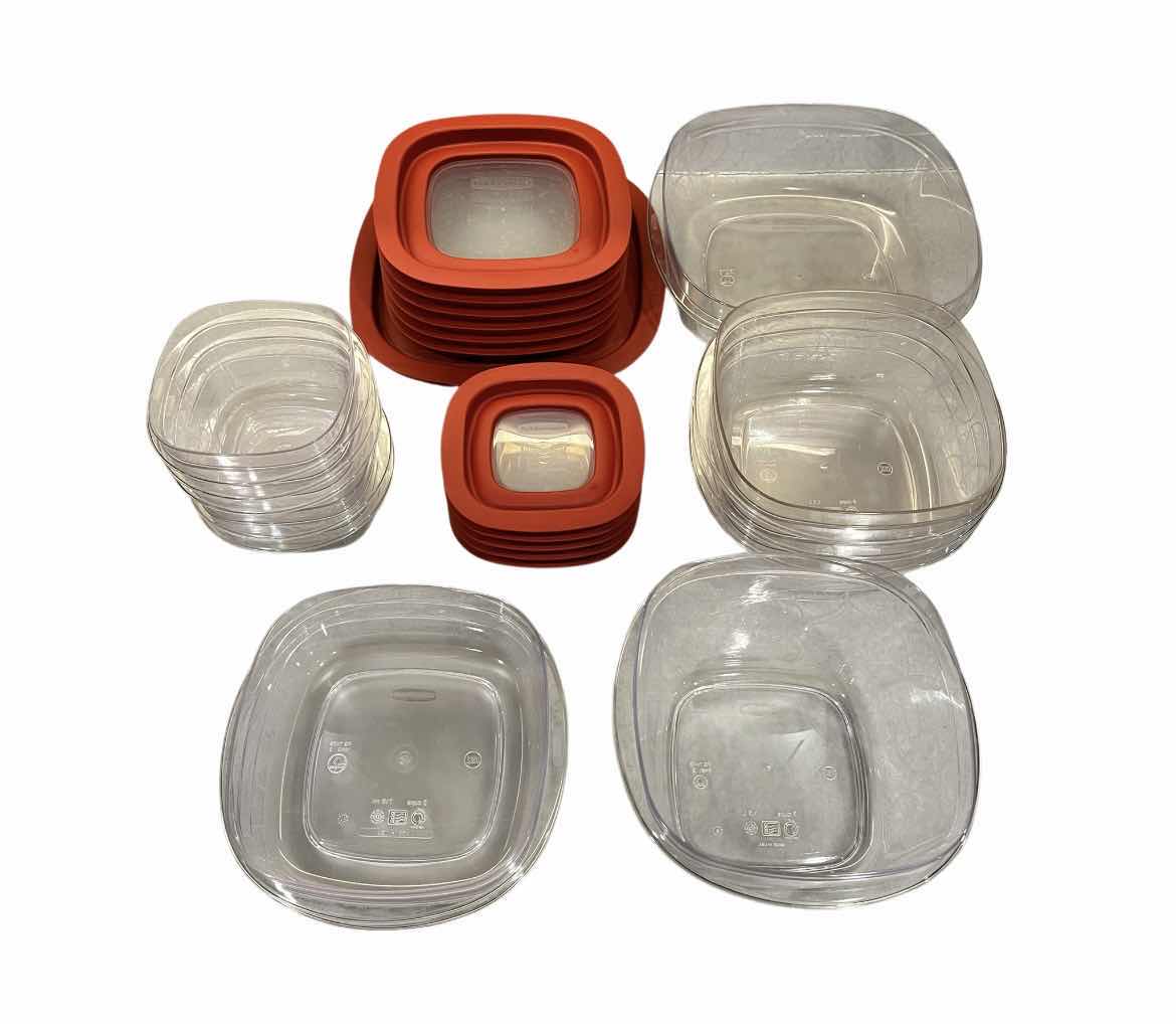 Photo 1 of RUBBERMAID 12PC FOOD STORAGE CONTAINER SET W LIDS 1.5CUP-9CUP