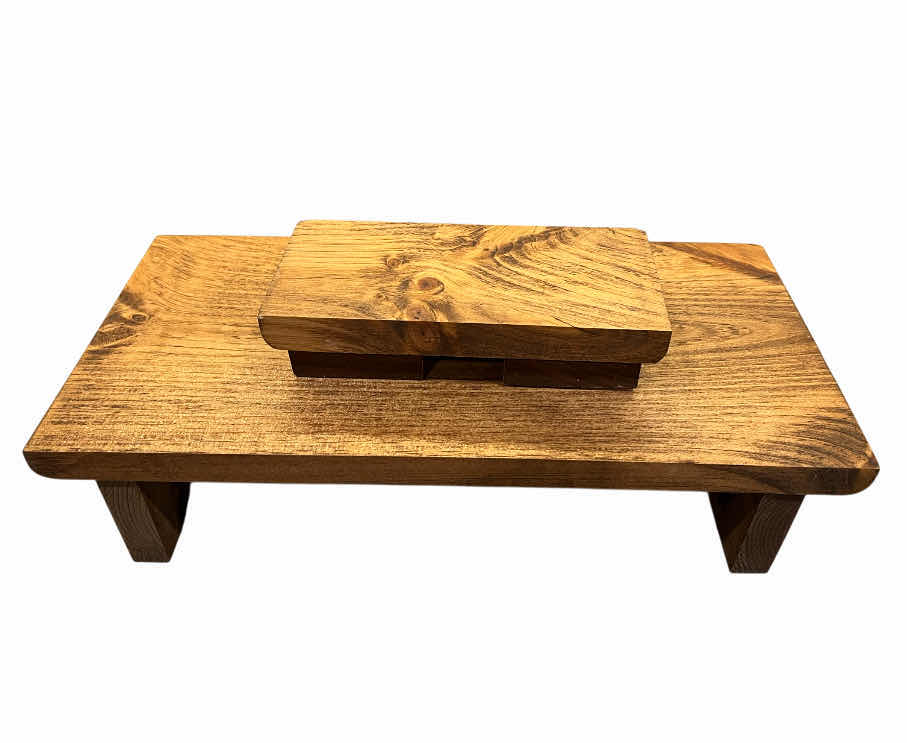 Photo 1 of SOLID WOOD COFFEE FILTER HOLDER & RISERS 7.25” X 3.5” H1.5”,14.5 X 7.25” H3.25”