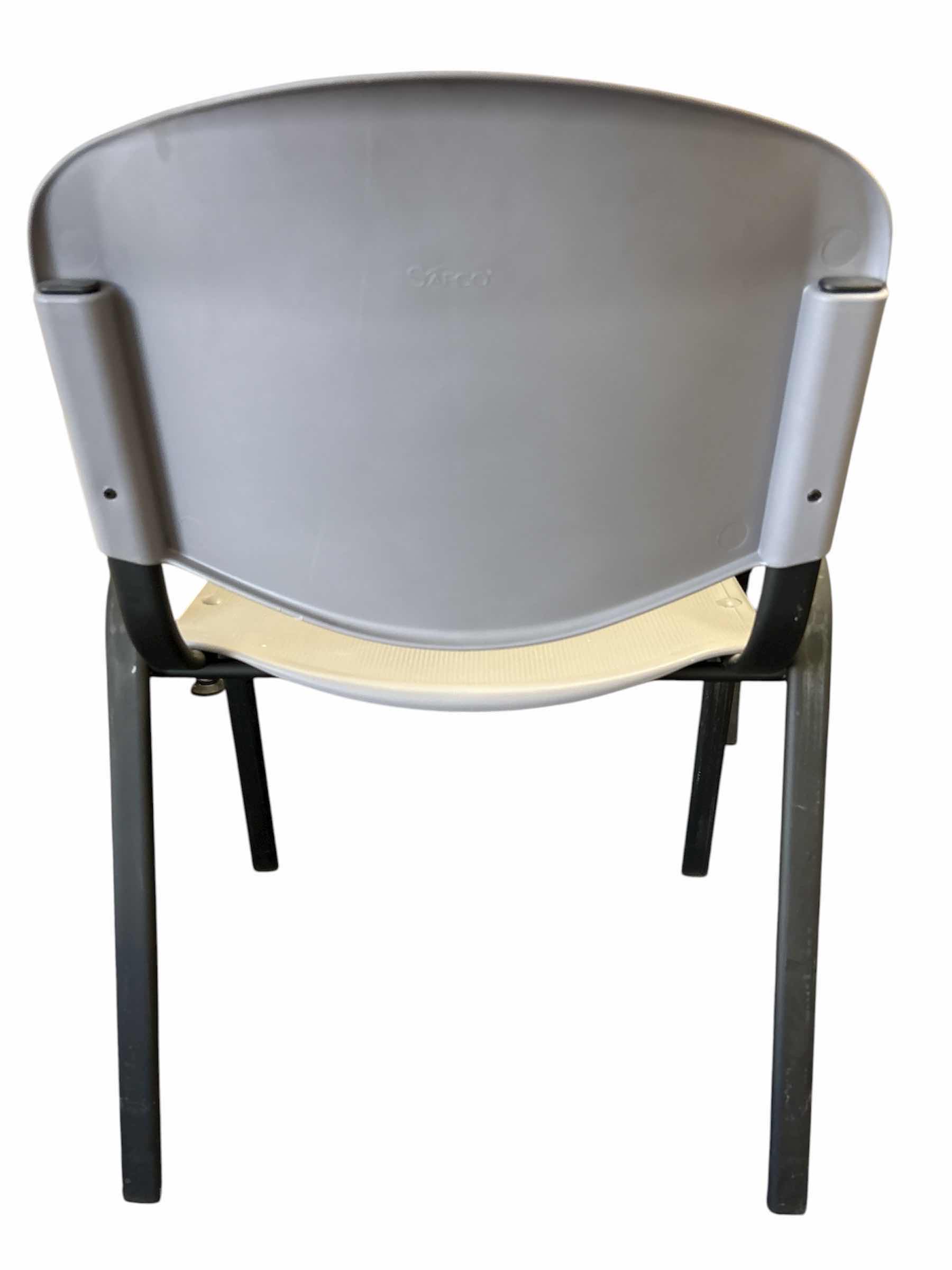 Photo 1 of $300 SAFCO CONTOUR STACKING CHAIR CHARCOAL H31”