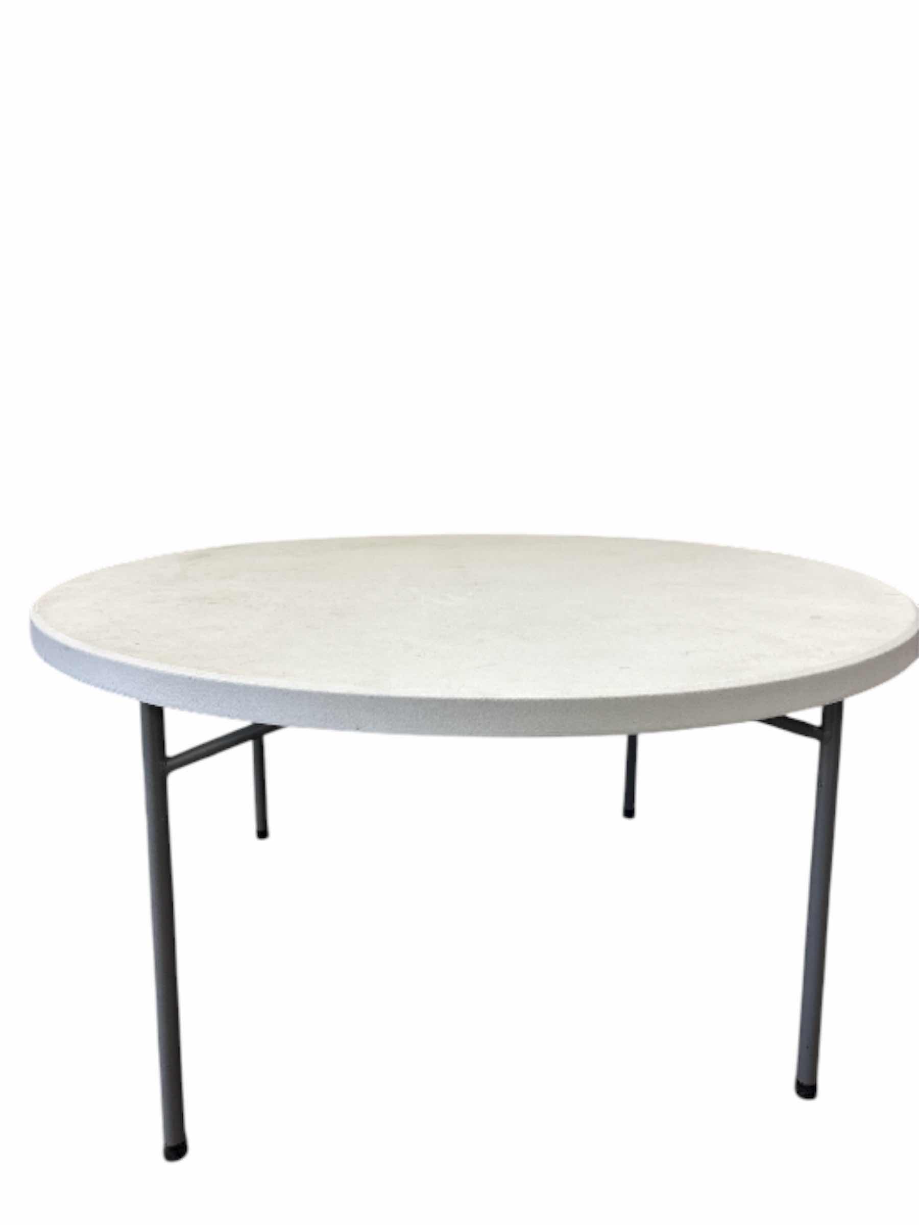 Photo 1 of 60” ULINE ROUND FOLDING TABLE