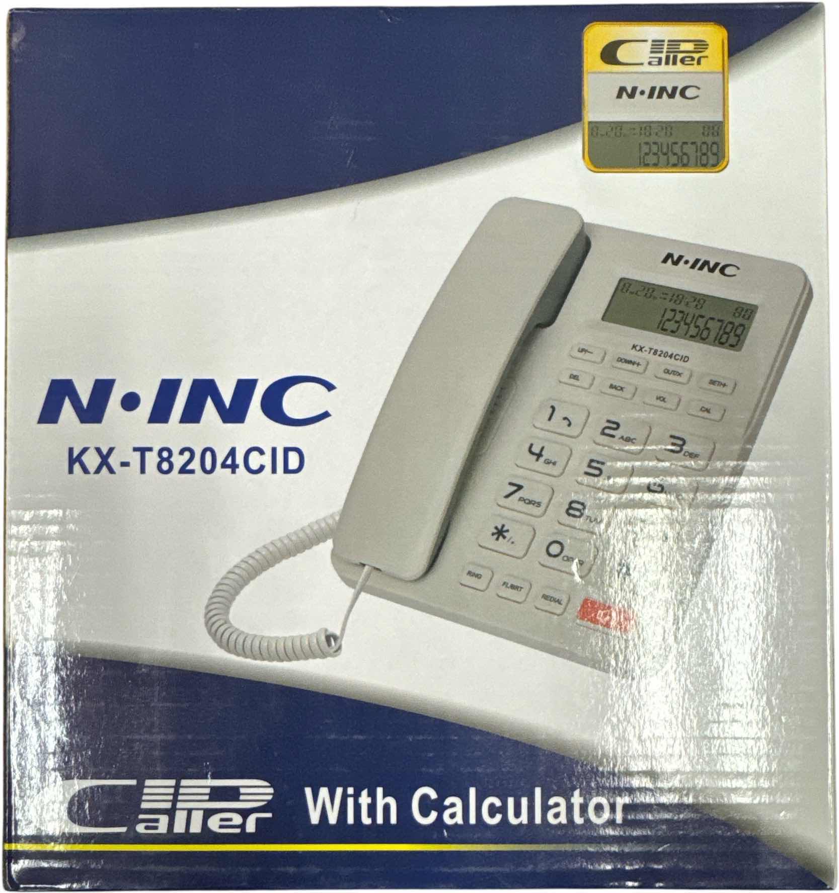 Photo 1 of N•INC KX-T8204CID CORDED TELEPHONE LANDLINE BLACK