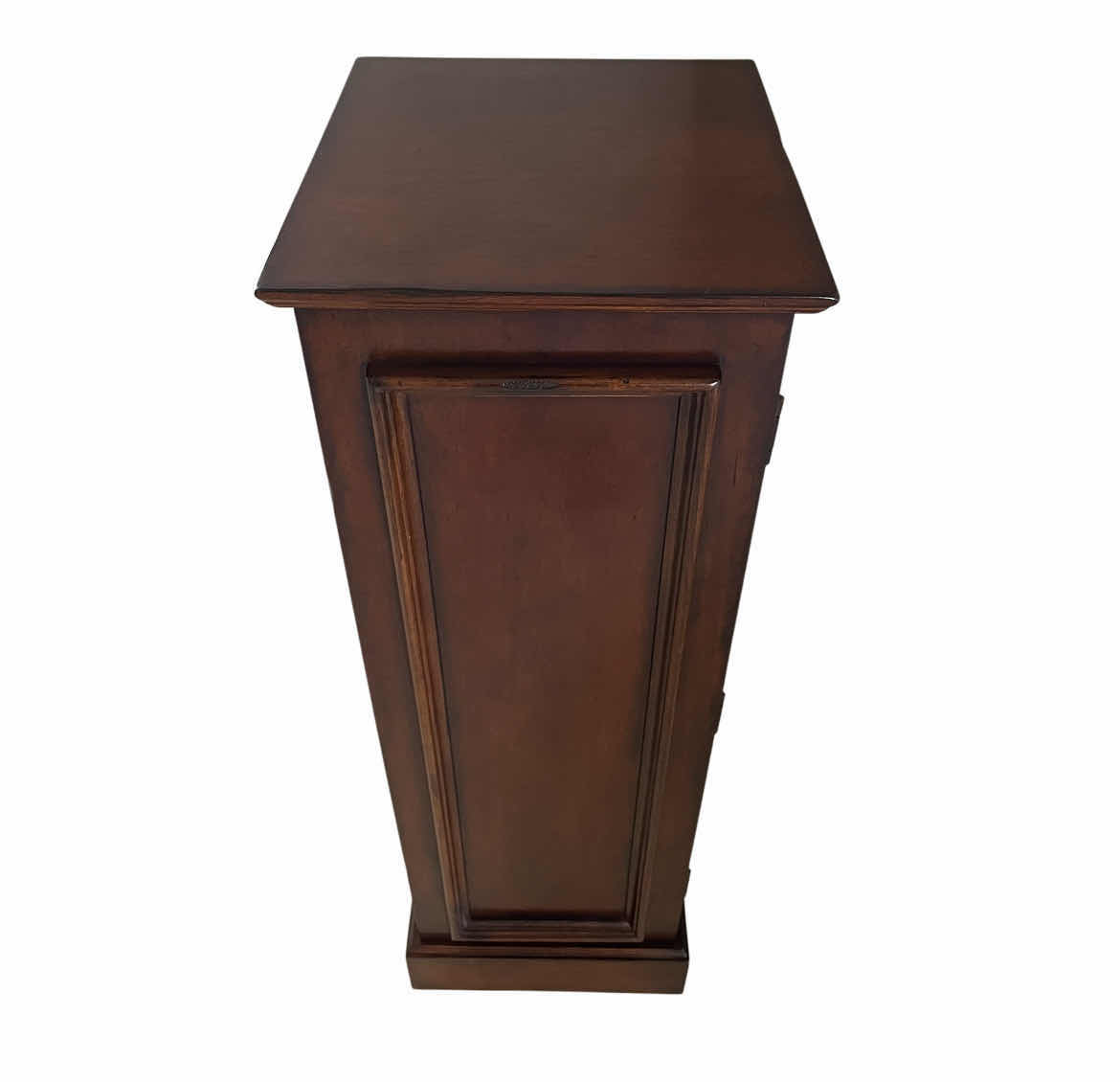 View 2 of MID-CENTURY MAHOGANY LEAF STORAGE CABINET 14.75” X 16.25” H43.75”