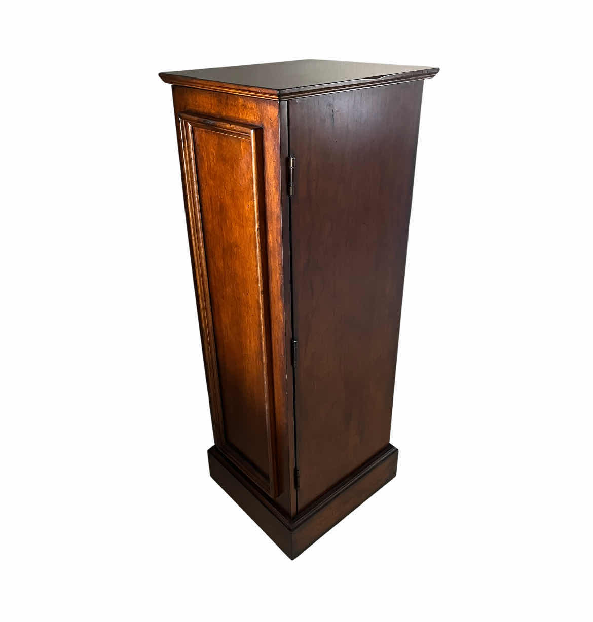 View 3 of MID-CENTURY MAHOGANY LEAF STORAGE CABINET 14.75” X 16.25” H43.75”