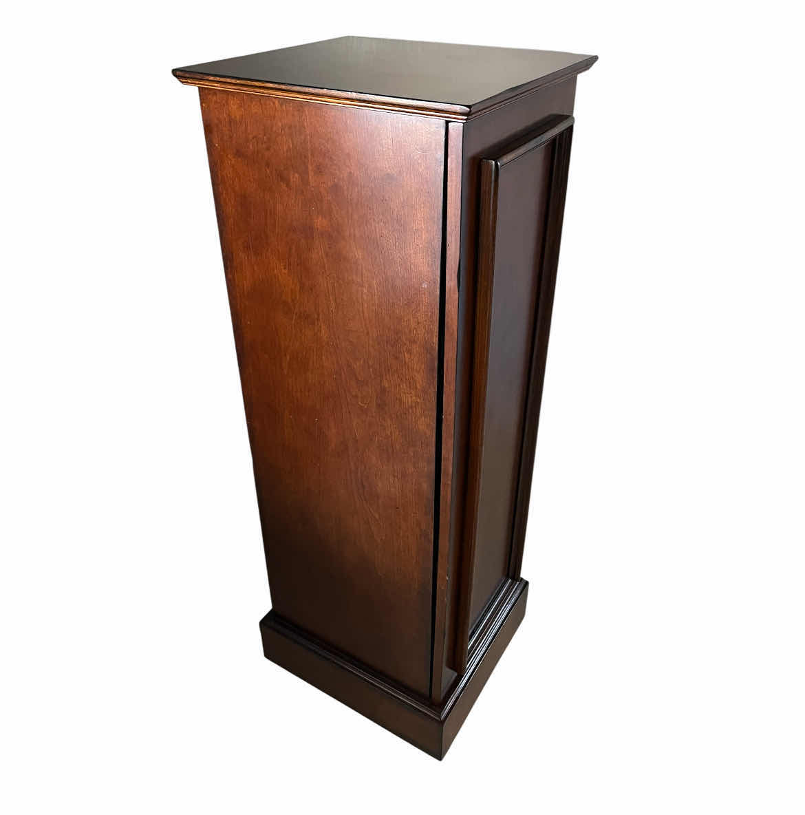 View 4 of MID-CENTURY MAHOGANY LEAF STORAGE CABINET 14.75” X 16.25” H43.75”