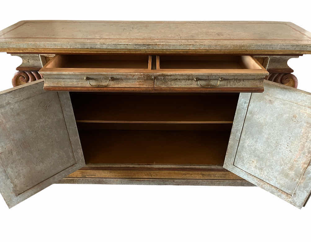Photo 1 of TURAZZA ITALIAN HAND PAINTED CONSOLE BUFFET TABLE 75” X 21” H45”