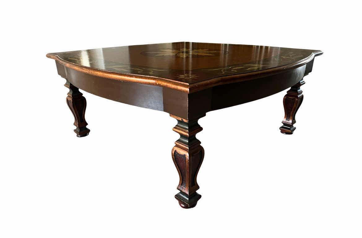 Photo 1 of ITALIAN STYLE PAINTED COFFEE TABLE 47” X 47” H20”