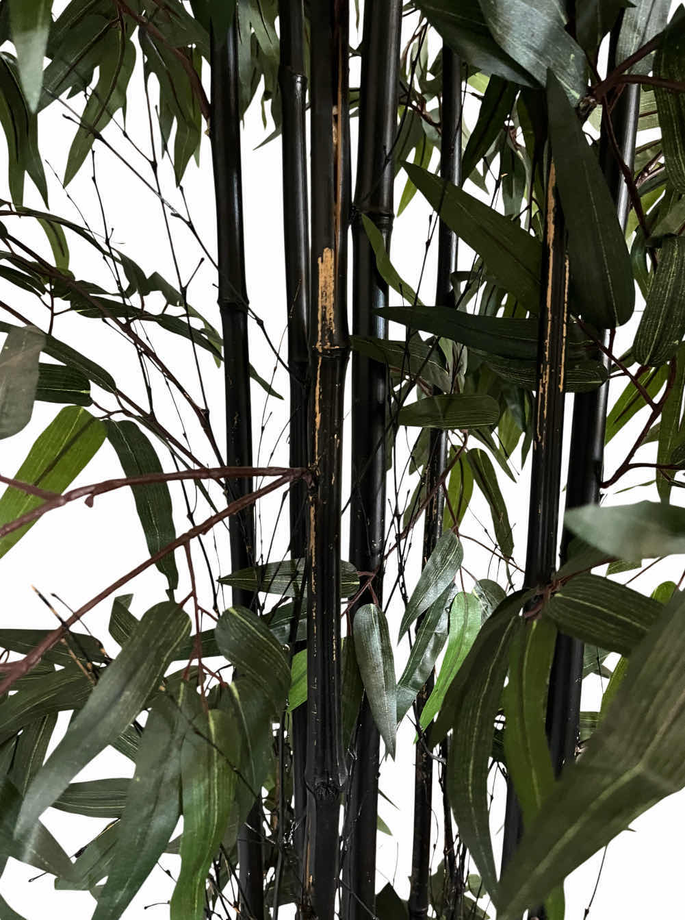 Photo 1 of BLACK BAMBOO ARTIFICIAL PLANT W TIN PLANTER 35” X 85”