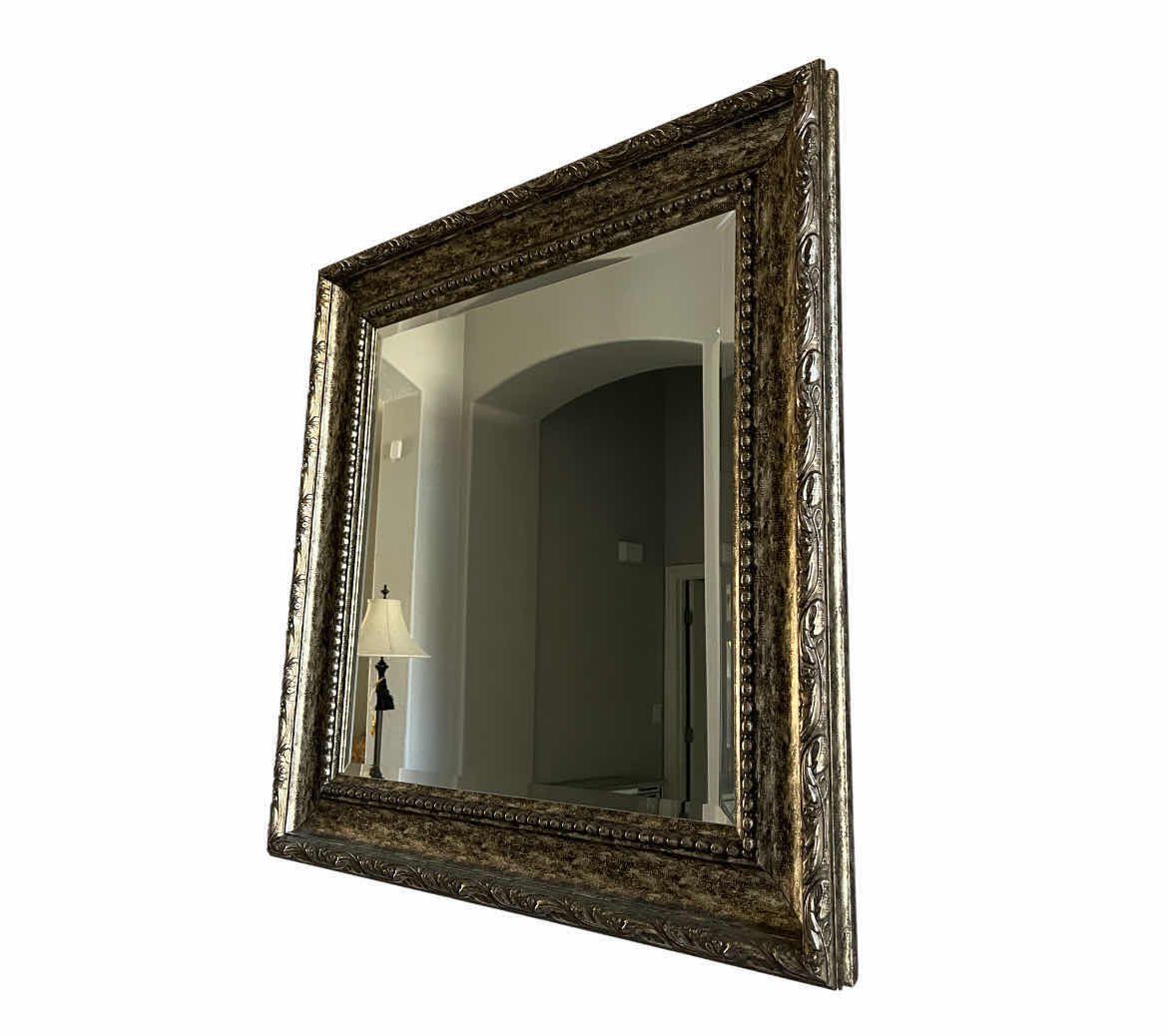 Photo 1 of SUNDANCE ART VICTORIAN STYLE ORNATE WOOD FRAMED MIRROR 33.5” X 33.5”