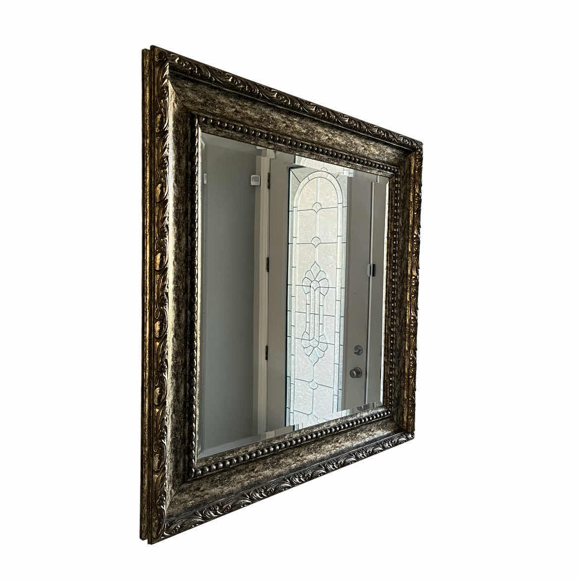 Photo 1 of SUNDANCE ART VICTORIAN STYLE ORNATE WOOD FRAMED MIRROR 33.5” X 33.5”