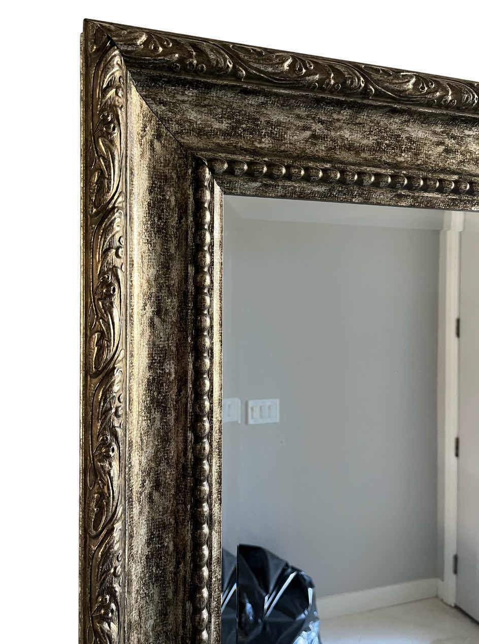 Photo 1 of SUNDANCE ART VICTORIAN STYLE ORNATE WOOD FRAMED MIRROR 33.5” X 33.5”