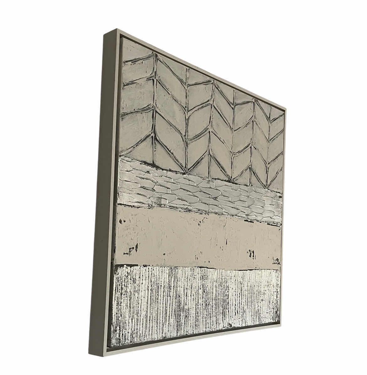 Photo 1 of MIDDLE OF NOWHERE SNOWFALL-A BY SARAH BROOKE FRAMED CANVAS ARTWORK 25” X 25”