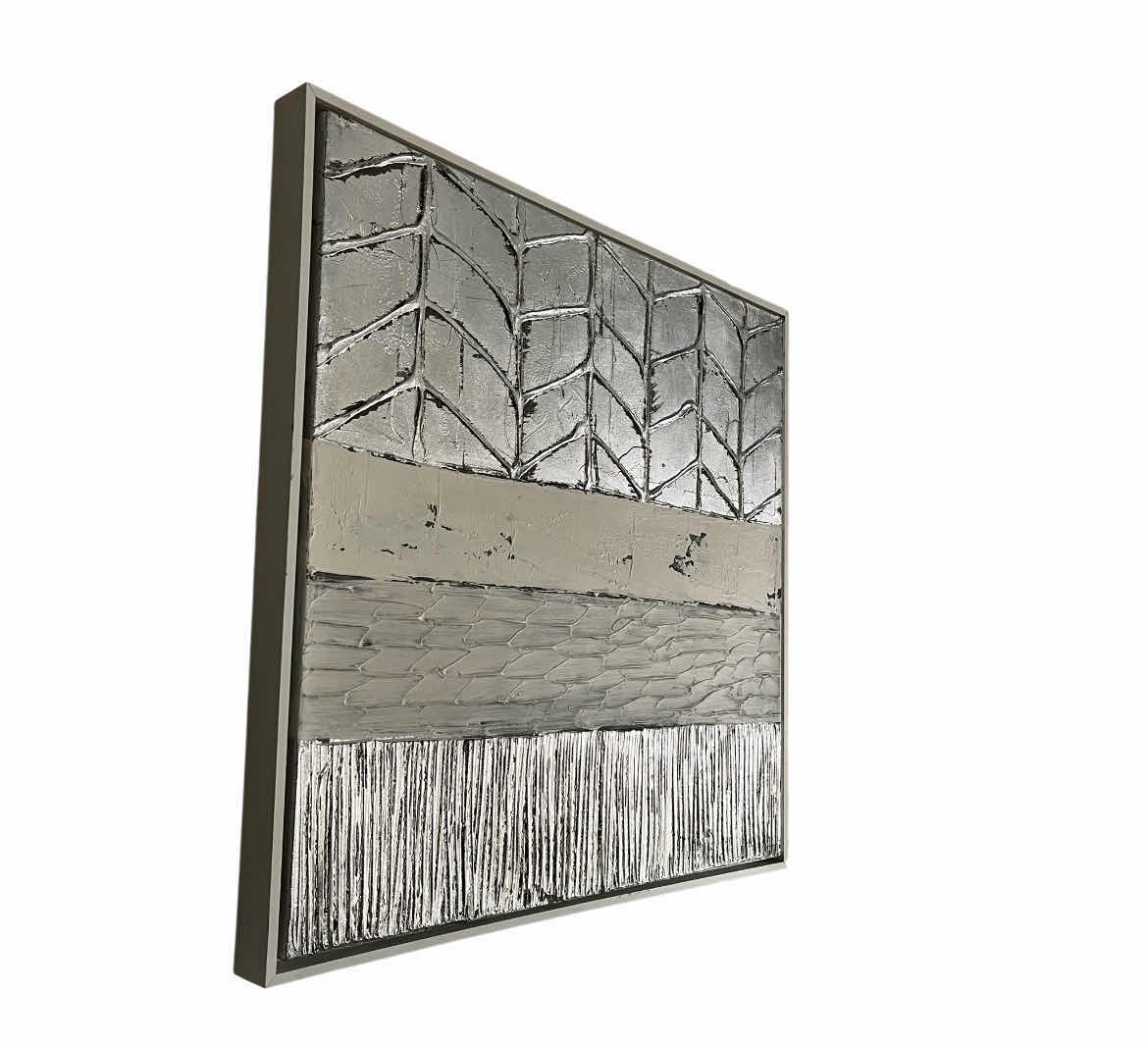 Photo 1 of MIDDLE OF NOWHERE SNOWFALL-B BY SARAH BROOKE FRAMED CANVAS ARTWORK 25” X 25”