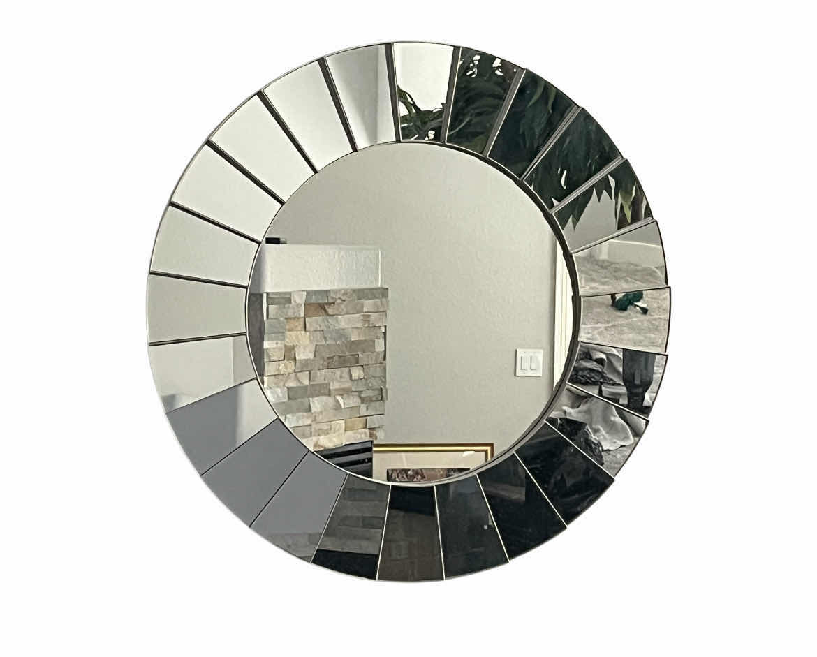 Photo 1 of AT HOME MULTI-PANELED ROUND FRAMED MIRROR 20”