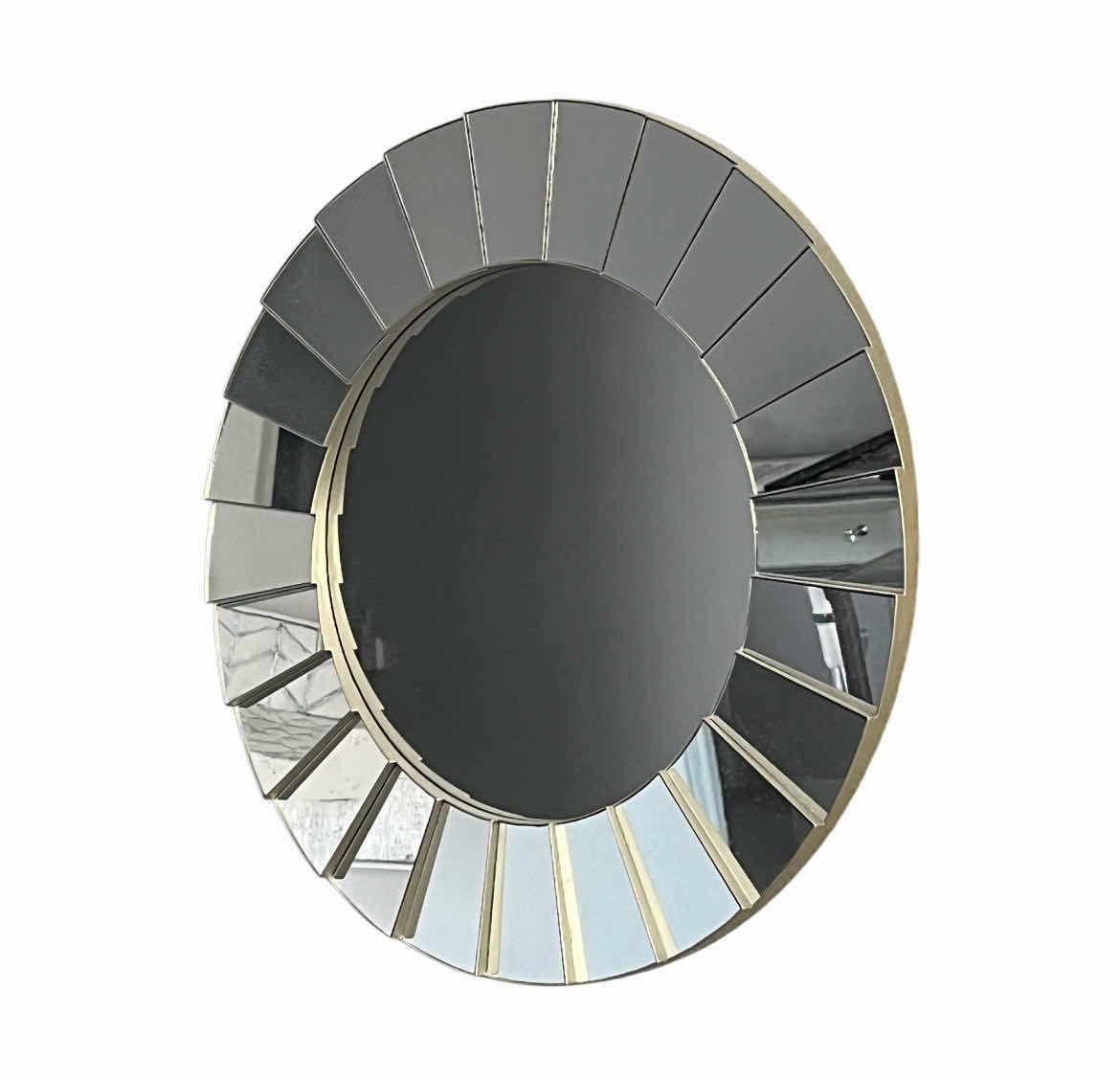 Photo 1 of AT HOME MULTI-PANELED ROUND FRAMED MIRROR 20”