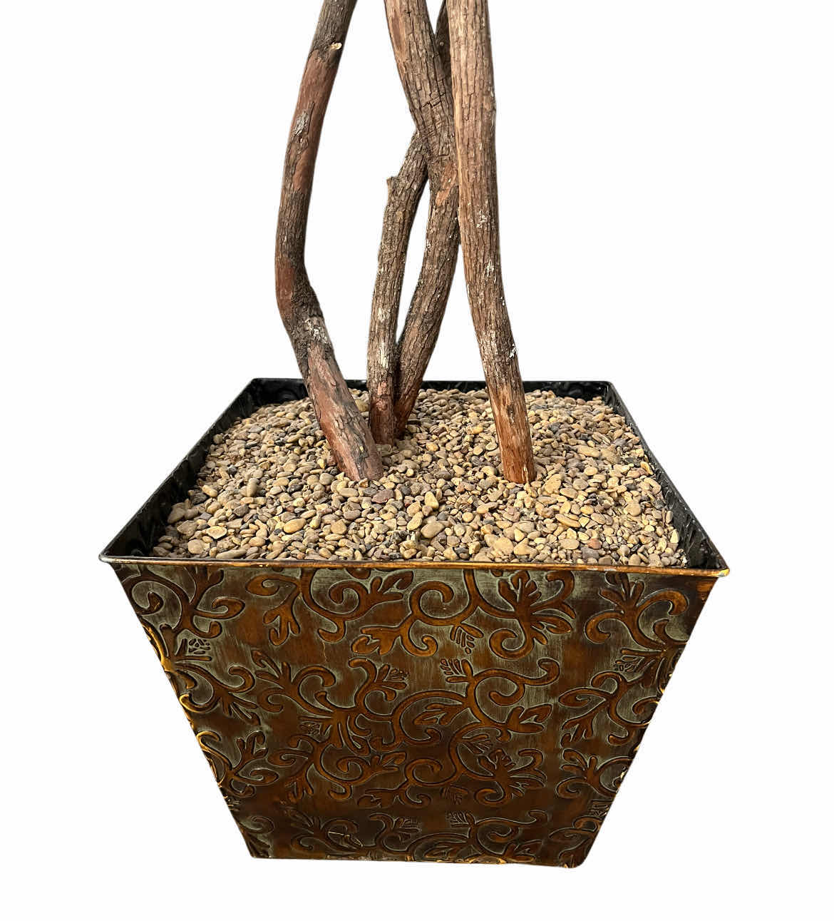 Photo 1 of JUNGLE MANGO ARTIFICIAL TREE W ORNATE PLANTER 32” X 82”