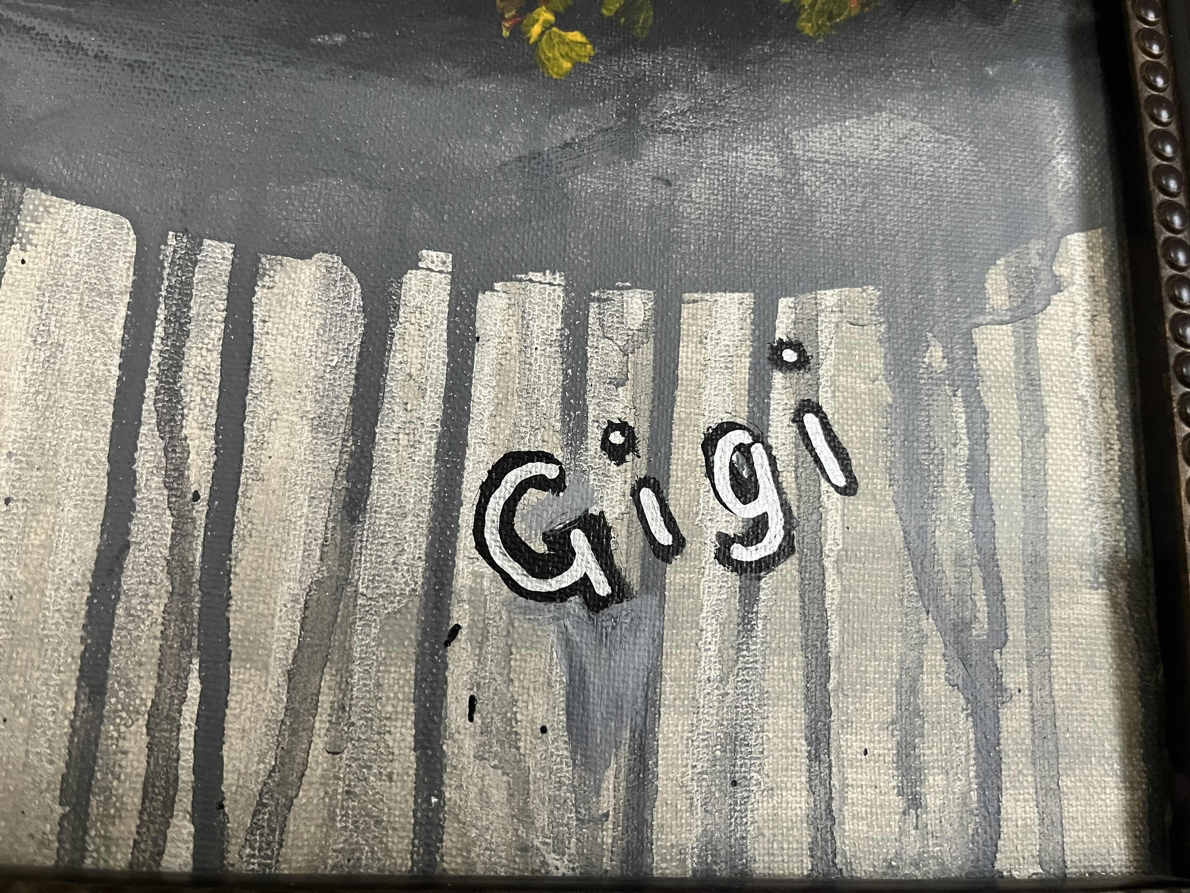 Photo 1 of FALL TREES SIGNED BY GIGI FRAMED CANVAS ARTWORK 21” X 25”