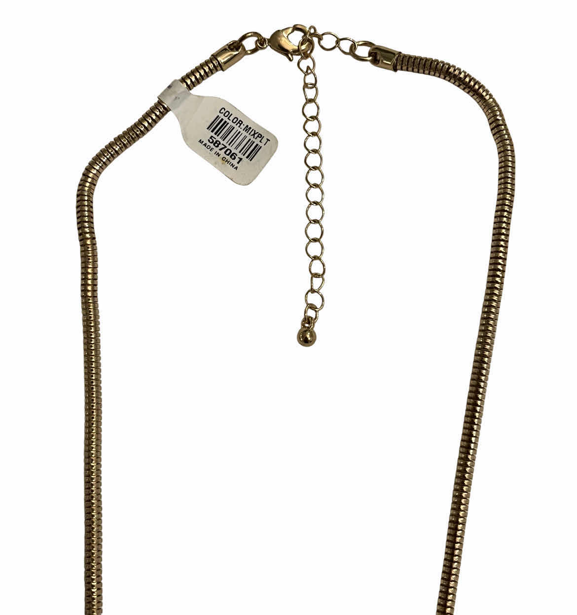 Photo 1 of NEW GOLD TONE 16” HAMMERED & GLITTER BIB NECKLACE