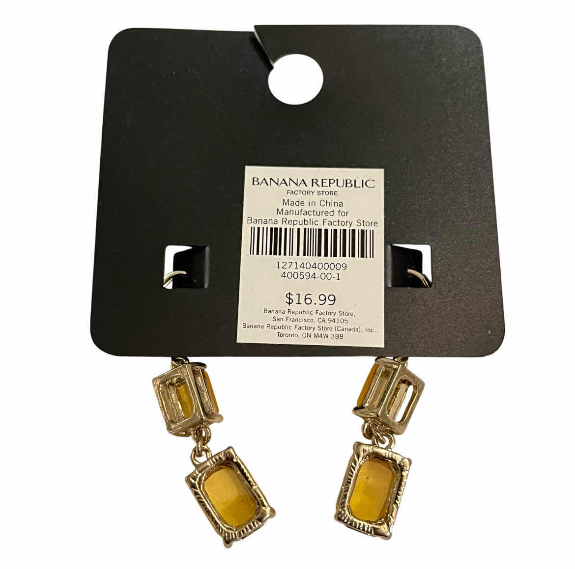 Photo 1 of NEW BANANA REPUBLIC FASHION JEWELRY 30” NECKLACE & EARRINGS