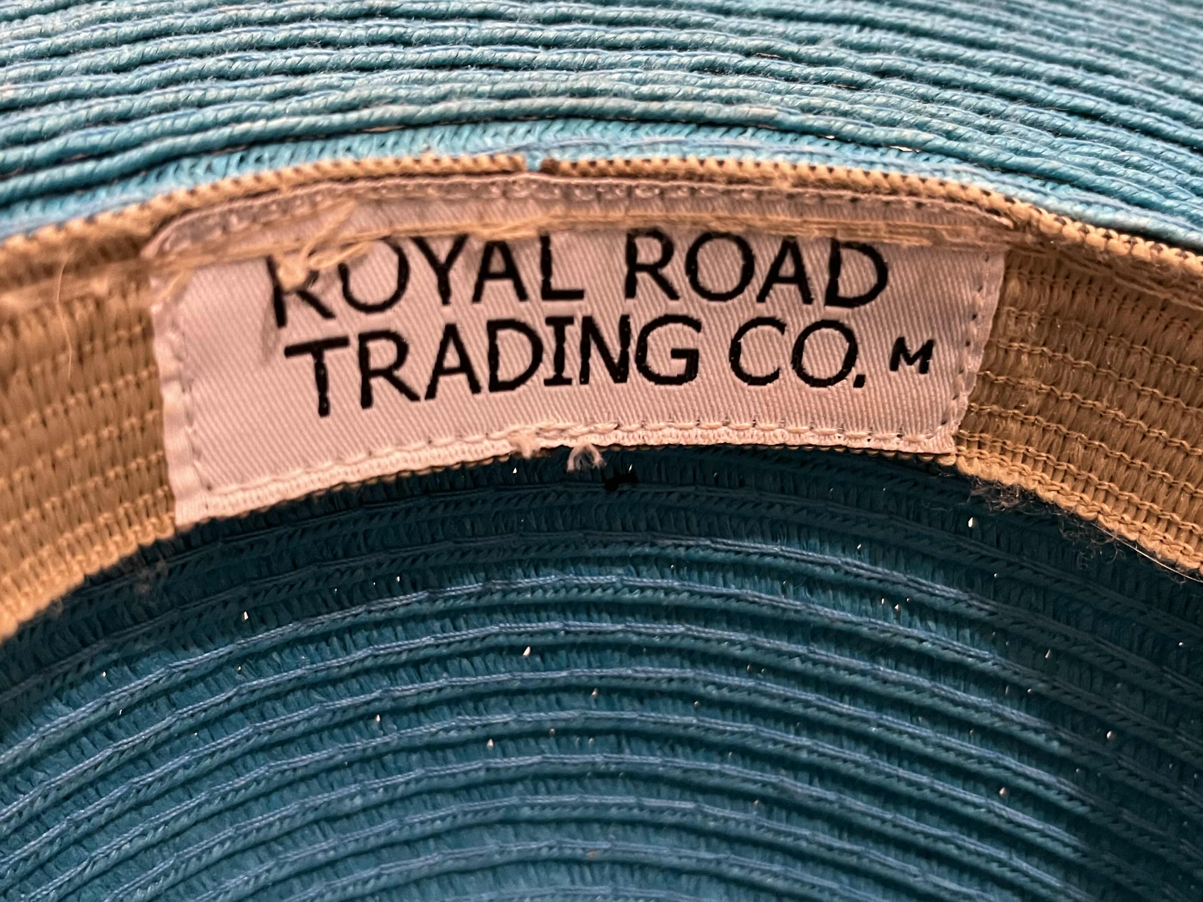 Photo 1 of ROYAL ROAD TRADING CO TEAL BEADED WOMENS SUN HAT