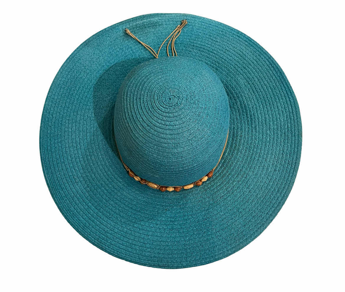 Photo 1 of ROYAL ROAD TRADING CO TEAL BEADED WOMENS SUN HAT