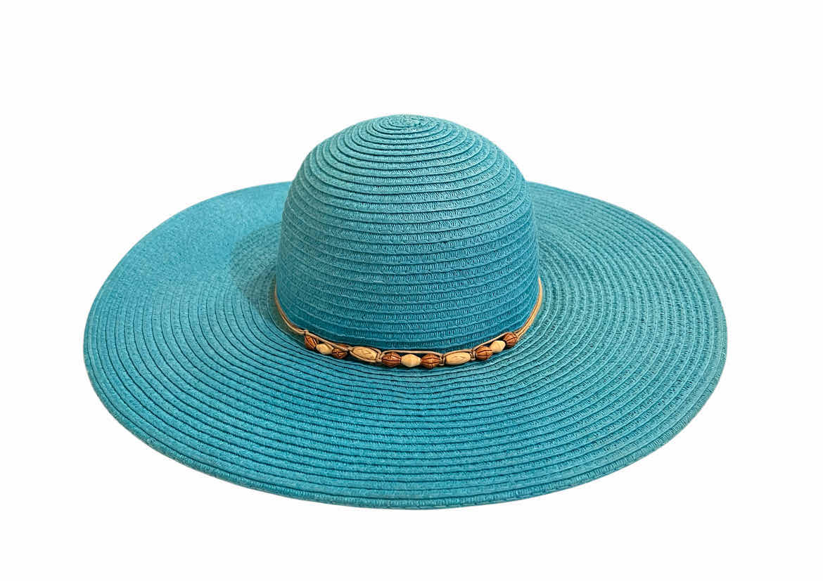 Photo 1 of ROYAL ROAD TRADING CO TEAL BEADED WOMENS SUN HAT