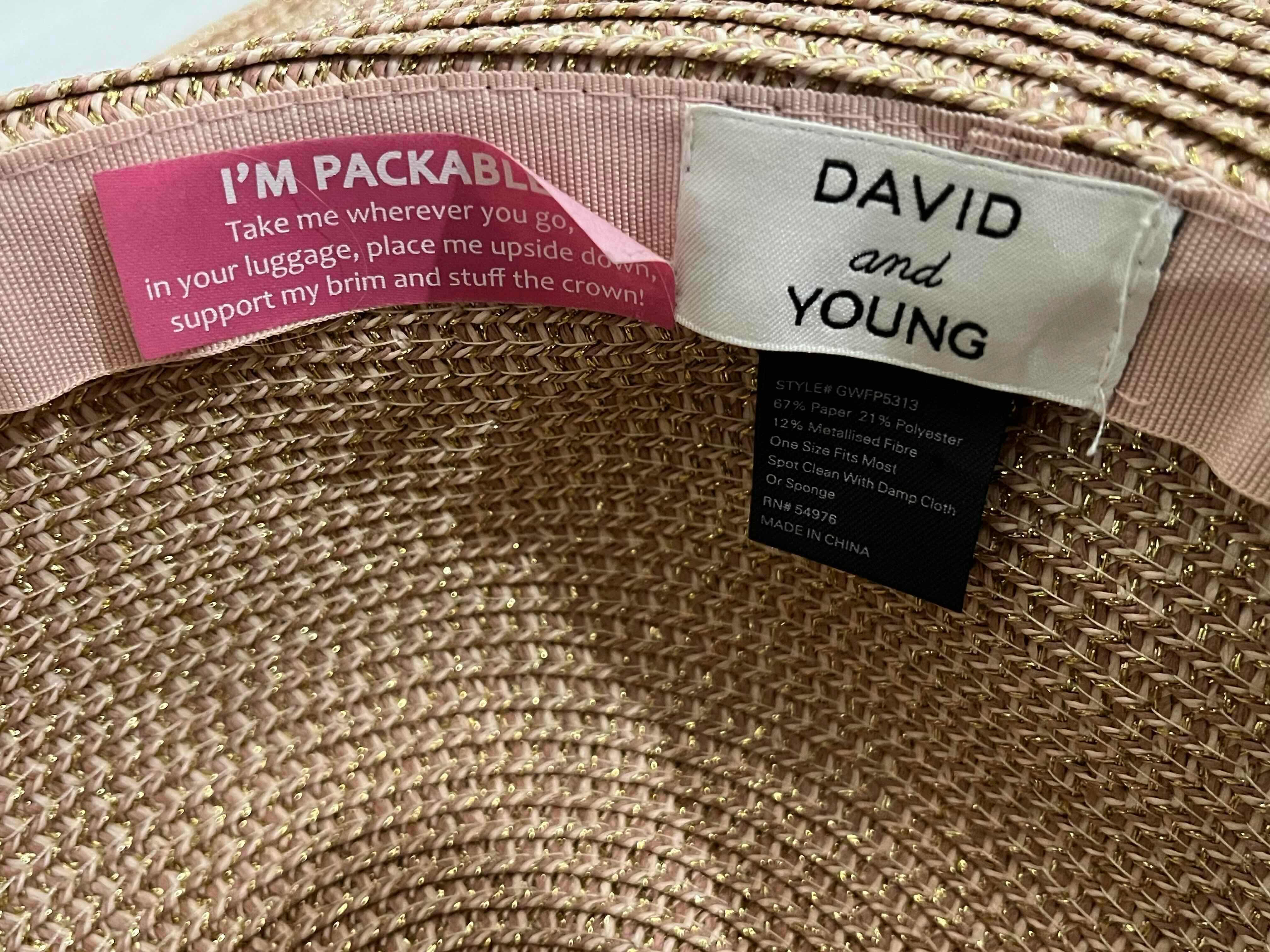 Photo 1 of DAVID & YOUNG SPARKLING CREAM WOMENS SUN HAT
