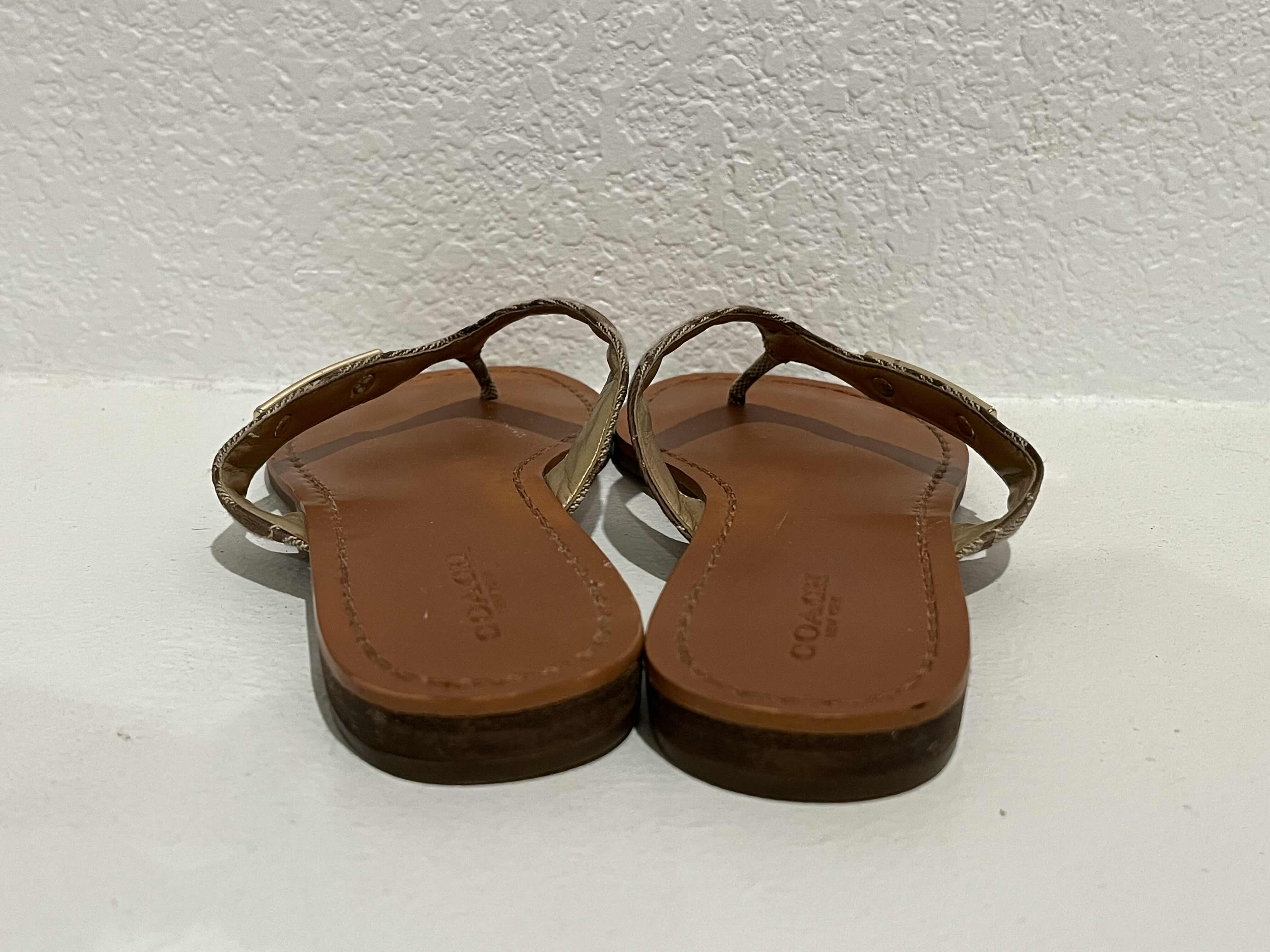 Photo 1 of COACH LEATHER SANDALS WOMENS SIZE 5.5