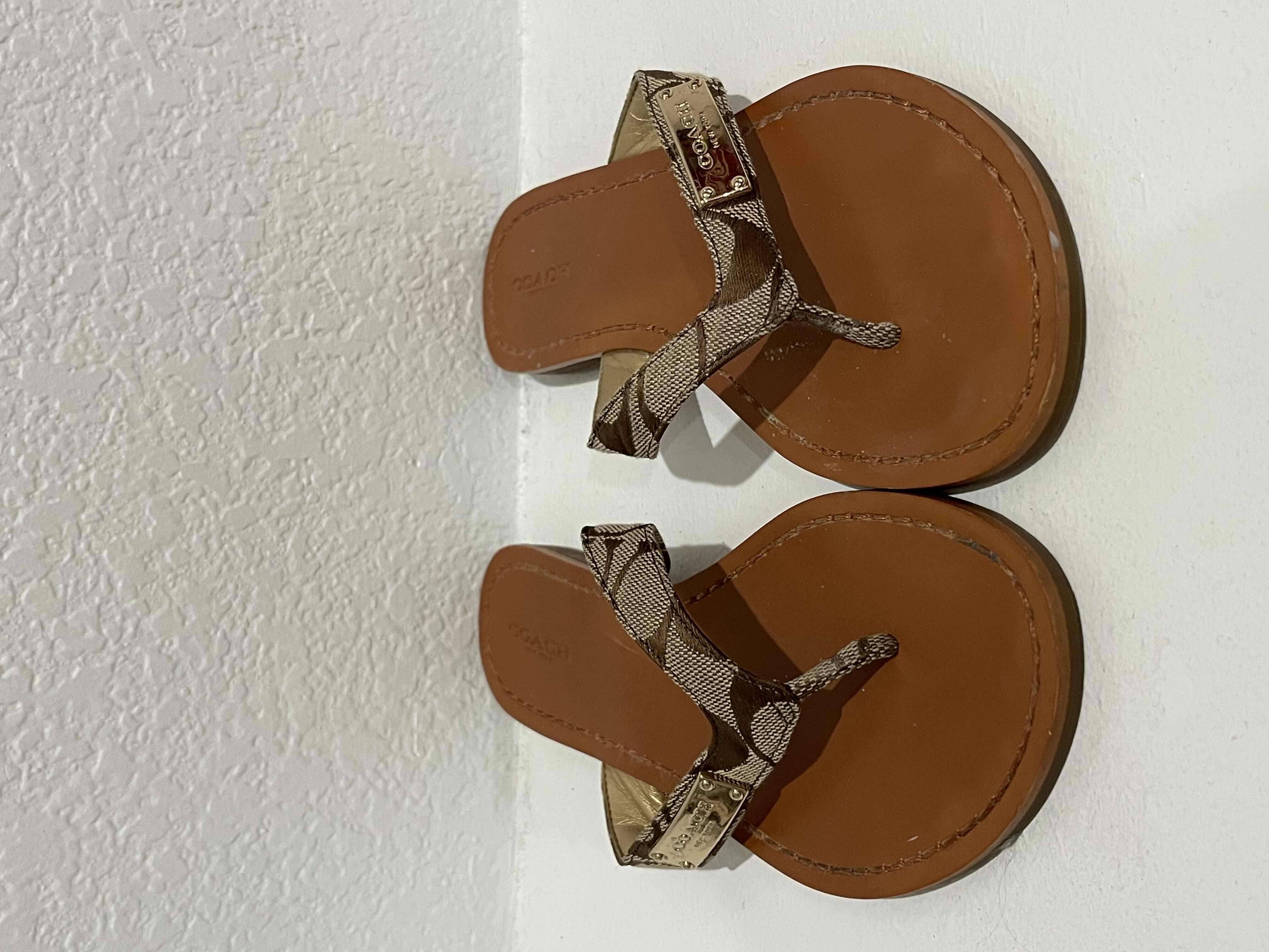 Photo 1 of COACH LEATHER SANDALS WOMENS SIZE 5.5