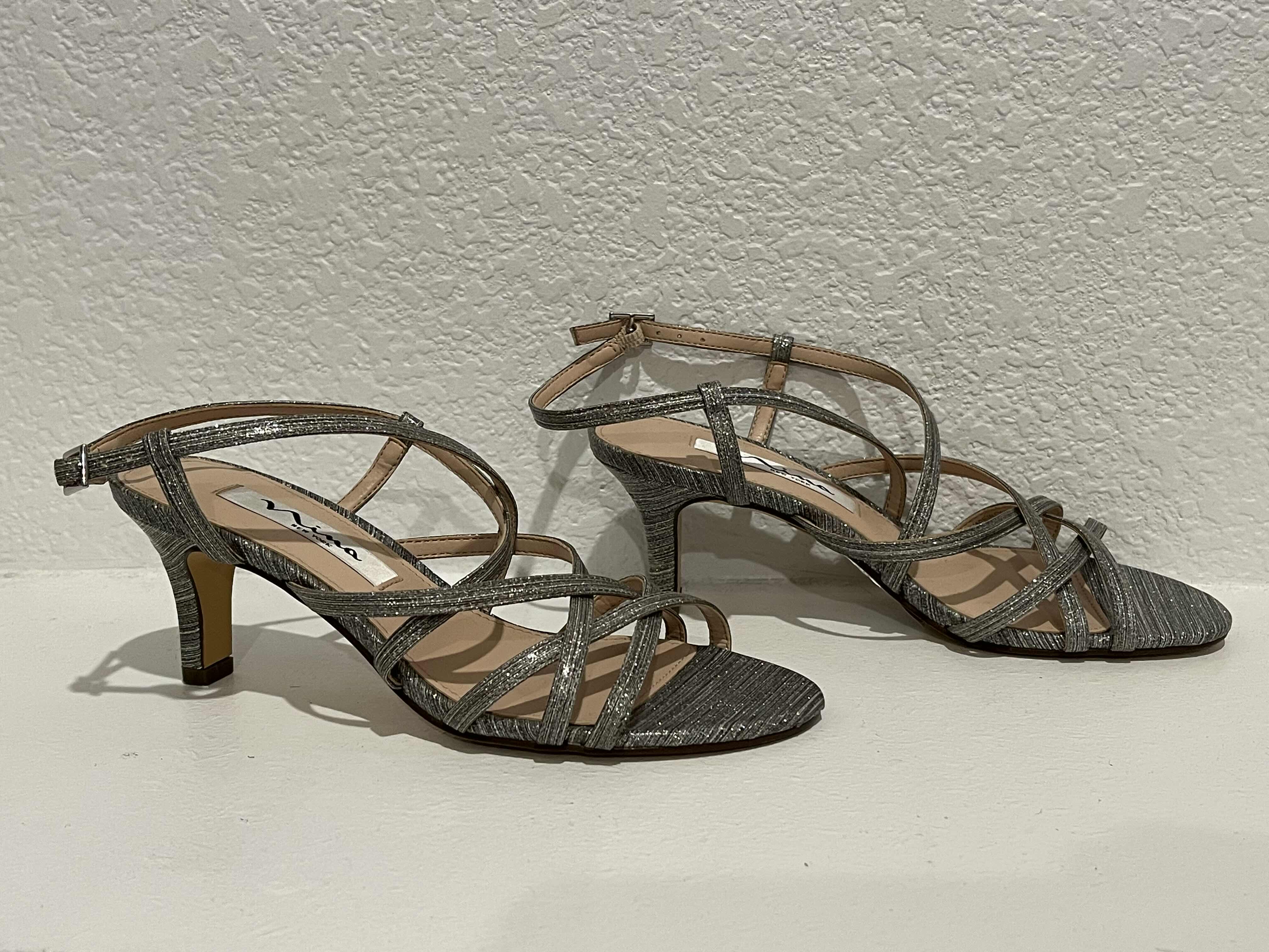Photo 1 of NINA SPARKLE STRAP SANDALS WOMENS SIZE 5.5