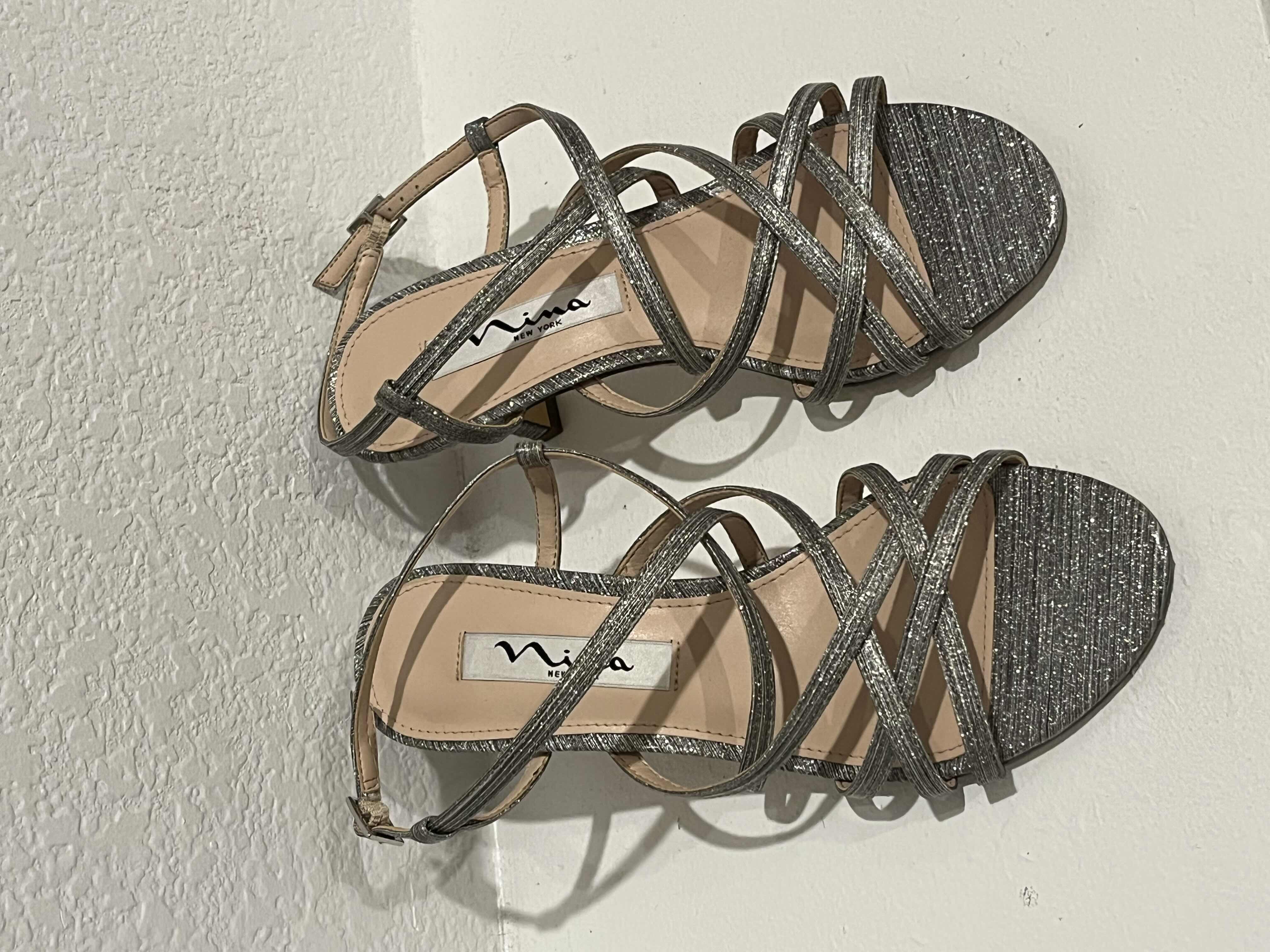 Photo 1 of NINA SPARKLE STRAP SANDALS WOMENS SIZE 5.5