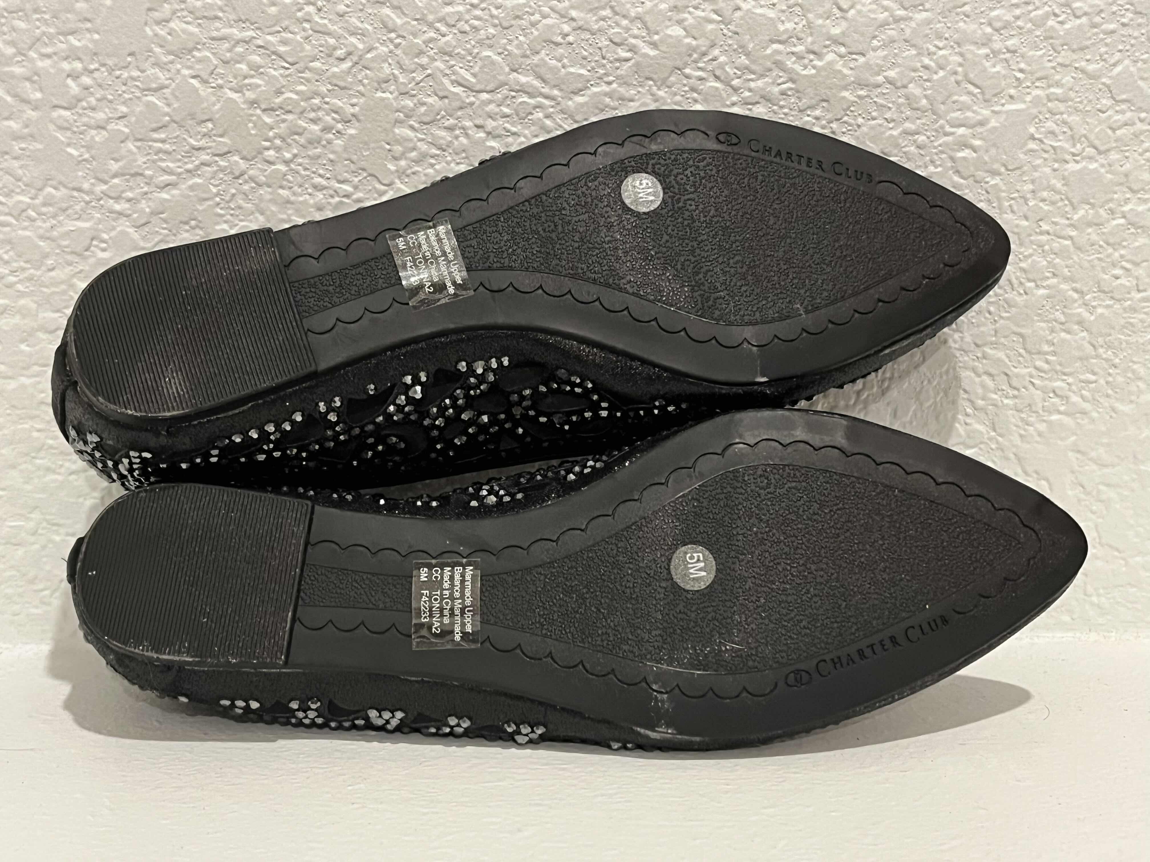 Photo 1 of CHARTER CLUB TONINA POINTED FLATS WOMENS SIZE 5