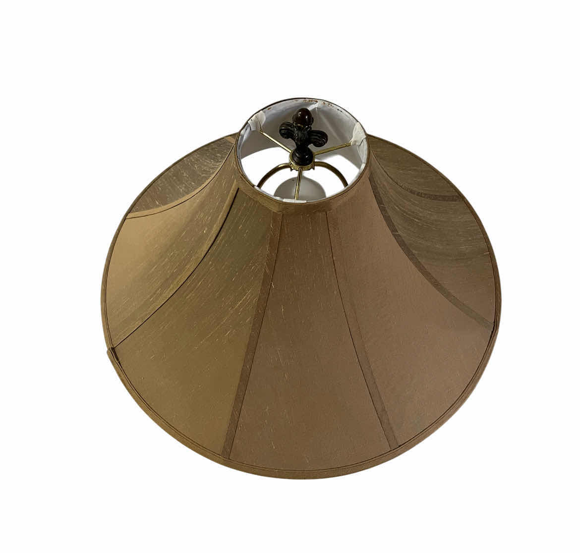 Photo 1 of THEODORE & ALEXANDER WROUGHT IRON STONE TANLE LAMP 21” X 32”