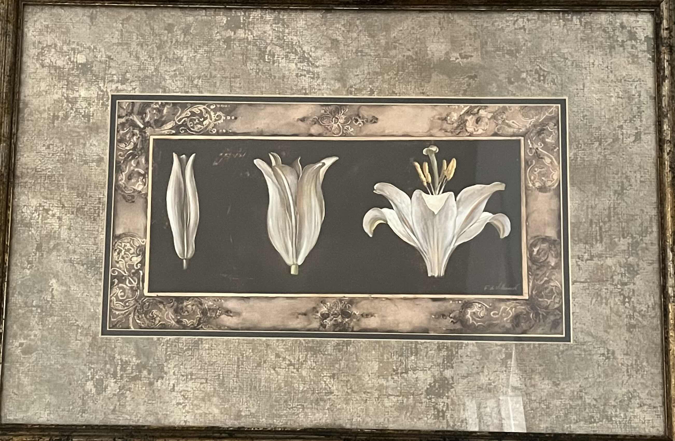 Photo 1 of AWAKENING CALLA FRAMED PRINT ARTWORK 32” X 24”