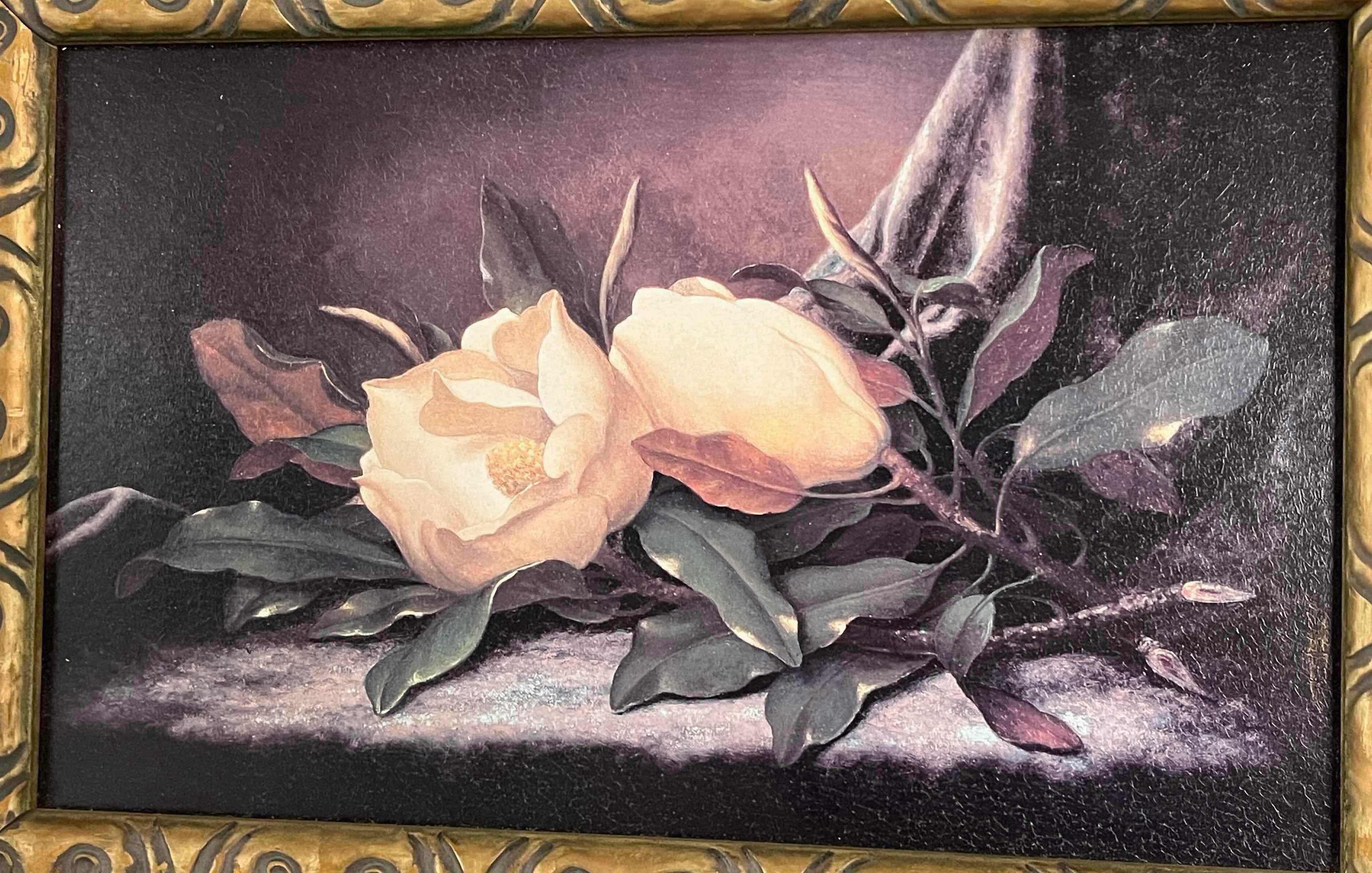 Photo 1 of MAGNOLIA FLORAL FRAMED PRINT ARTWORK 18” X 13”