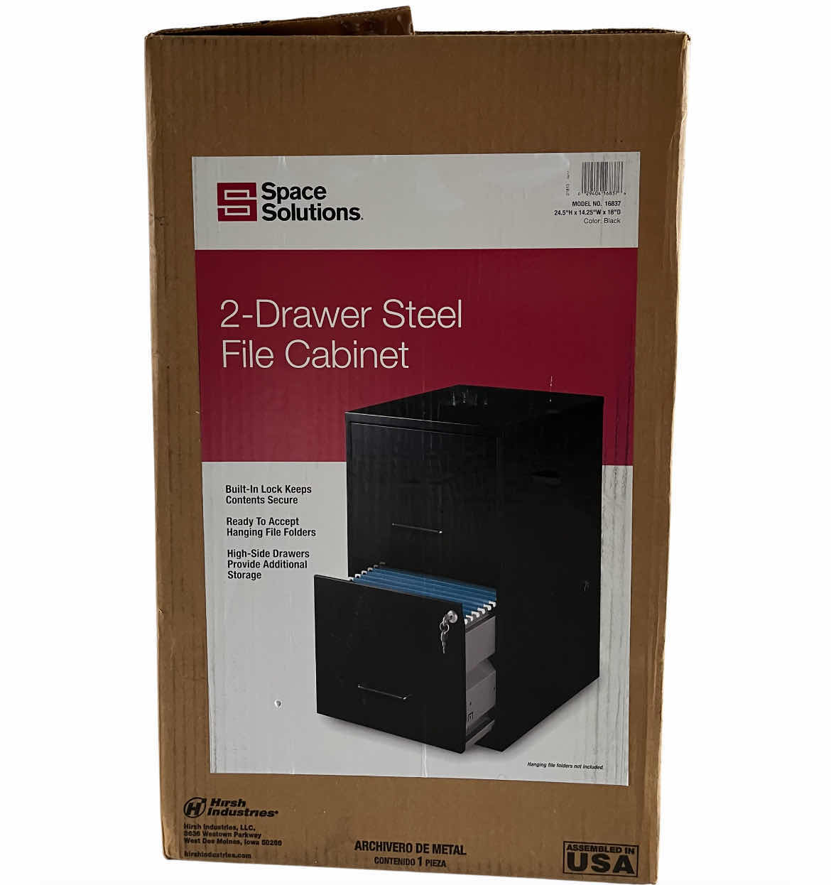 Photo 1 of NEW SPACE SOLUTIONS 2 DRAWER STEEL FILE CABINET MODEL 16837