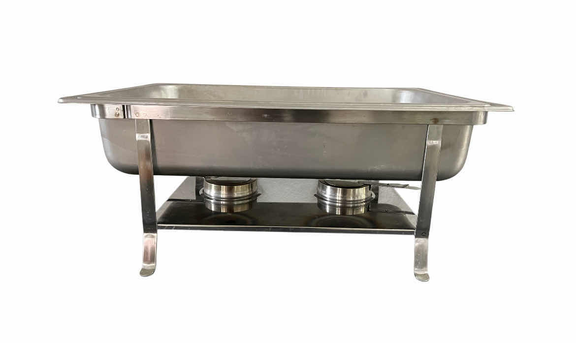 Photo 1 of POLAR WARE CONTINENTAL WELDED CHAFER FOOD WARMING STATION W BOX 24” X 14” H12”