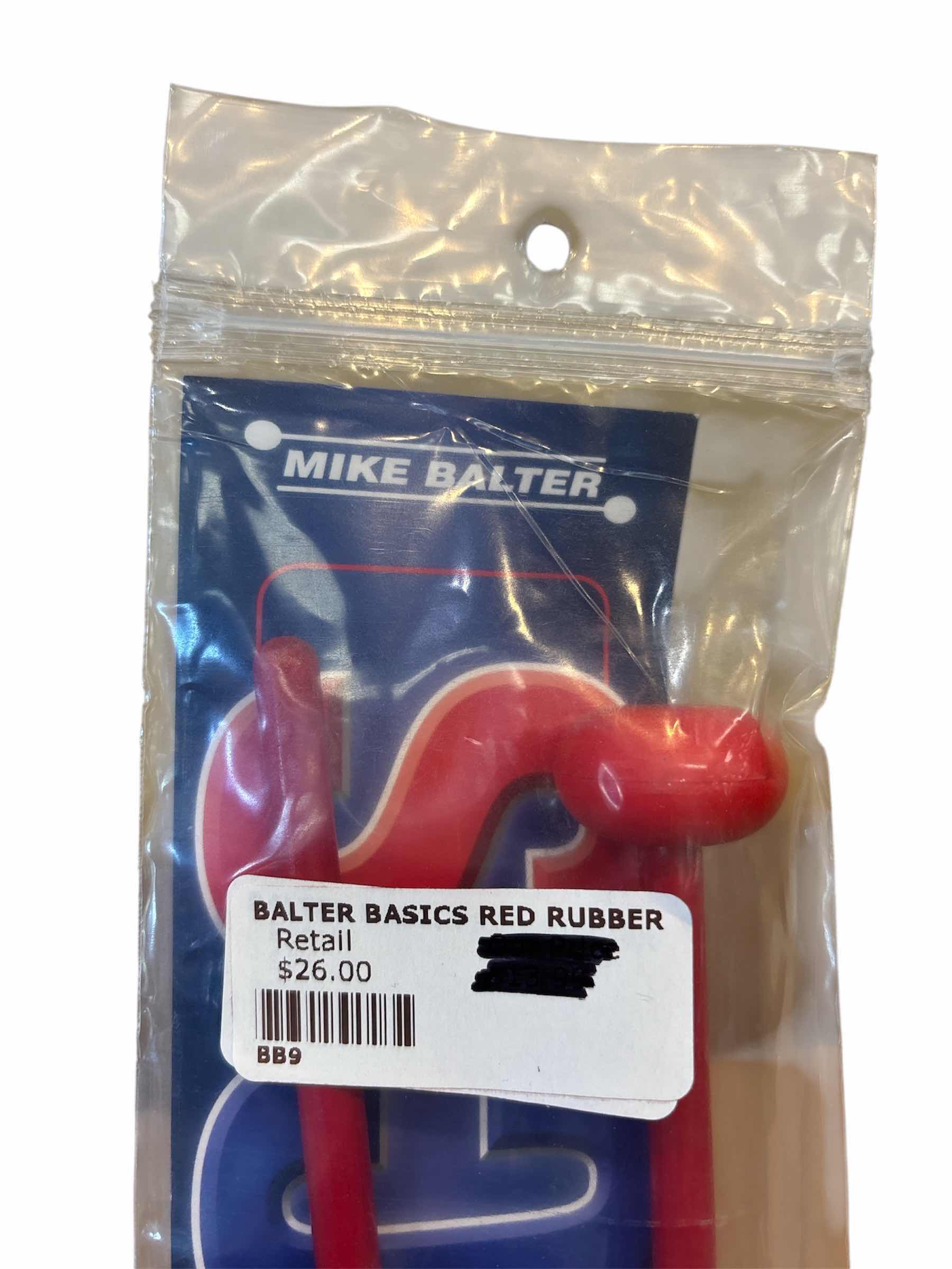 Photo 1 of NEW MIKE BALTER BASICS MALLETS, SOFT RED RUBBER W RED BIRCH HANDLES (BB9)