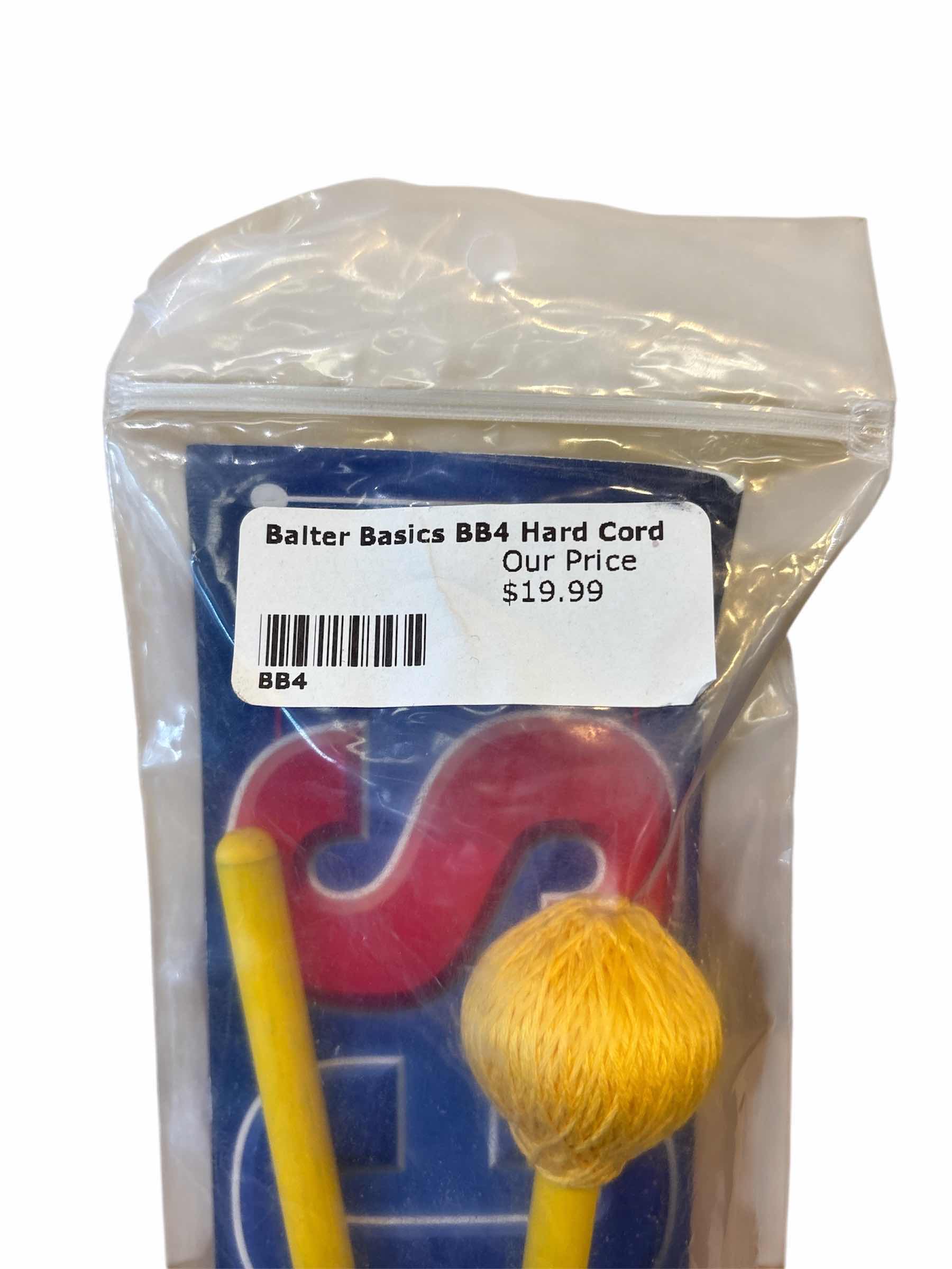 Photo 1 of MIKE BALTER BASICS MALLETS, HARD YELLOW CORD W YELLOW BIRCH HANDLES (BB4)