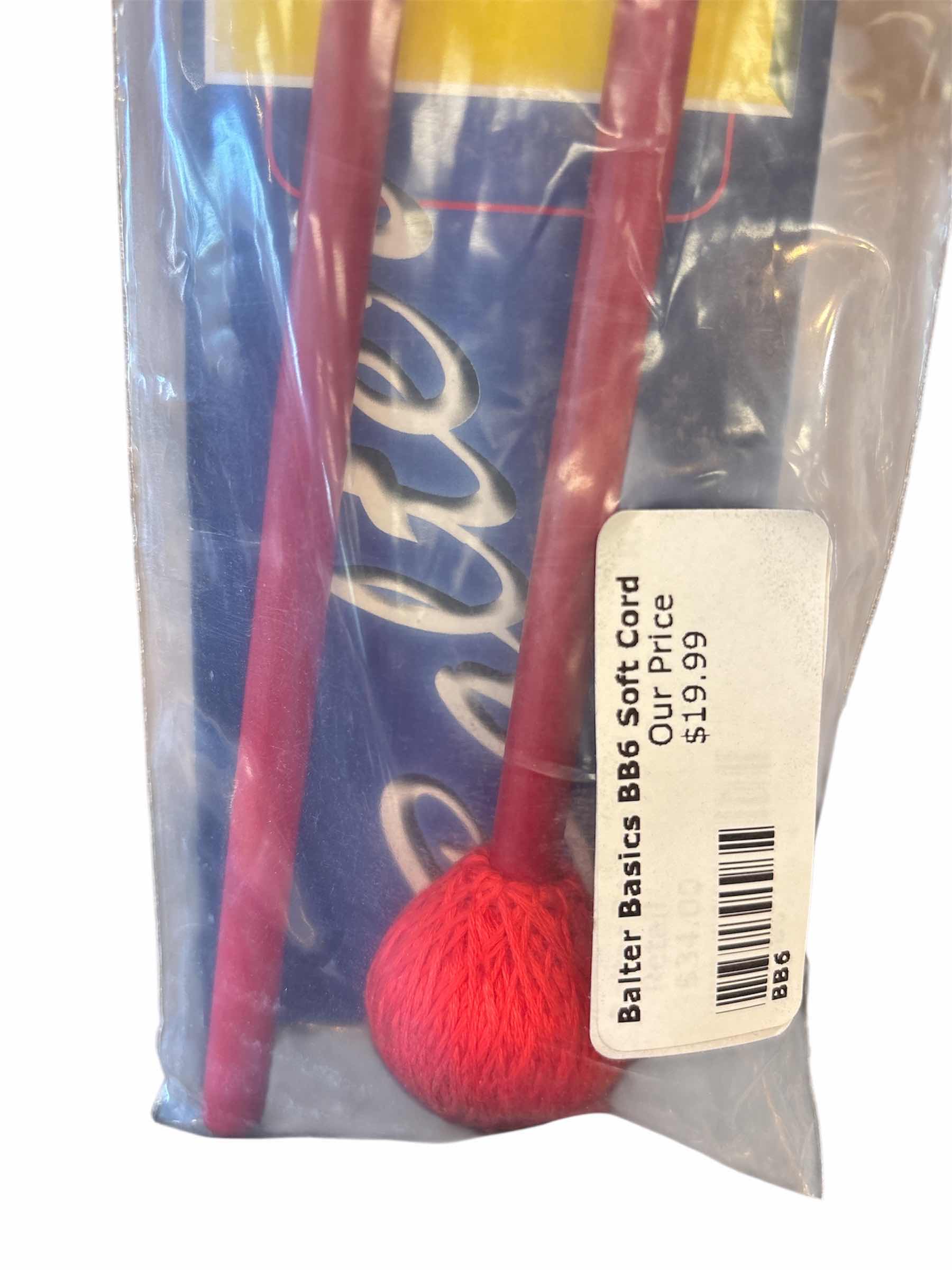 Photo 1 of NEW MIKE BALTER BASICS MALLETS, SOFT RED CORD W RED BIRCH HANDLES (BB6)