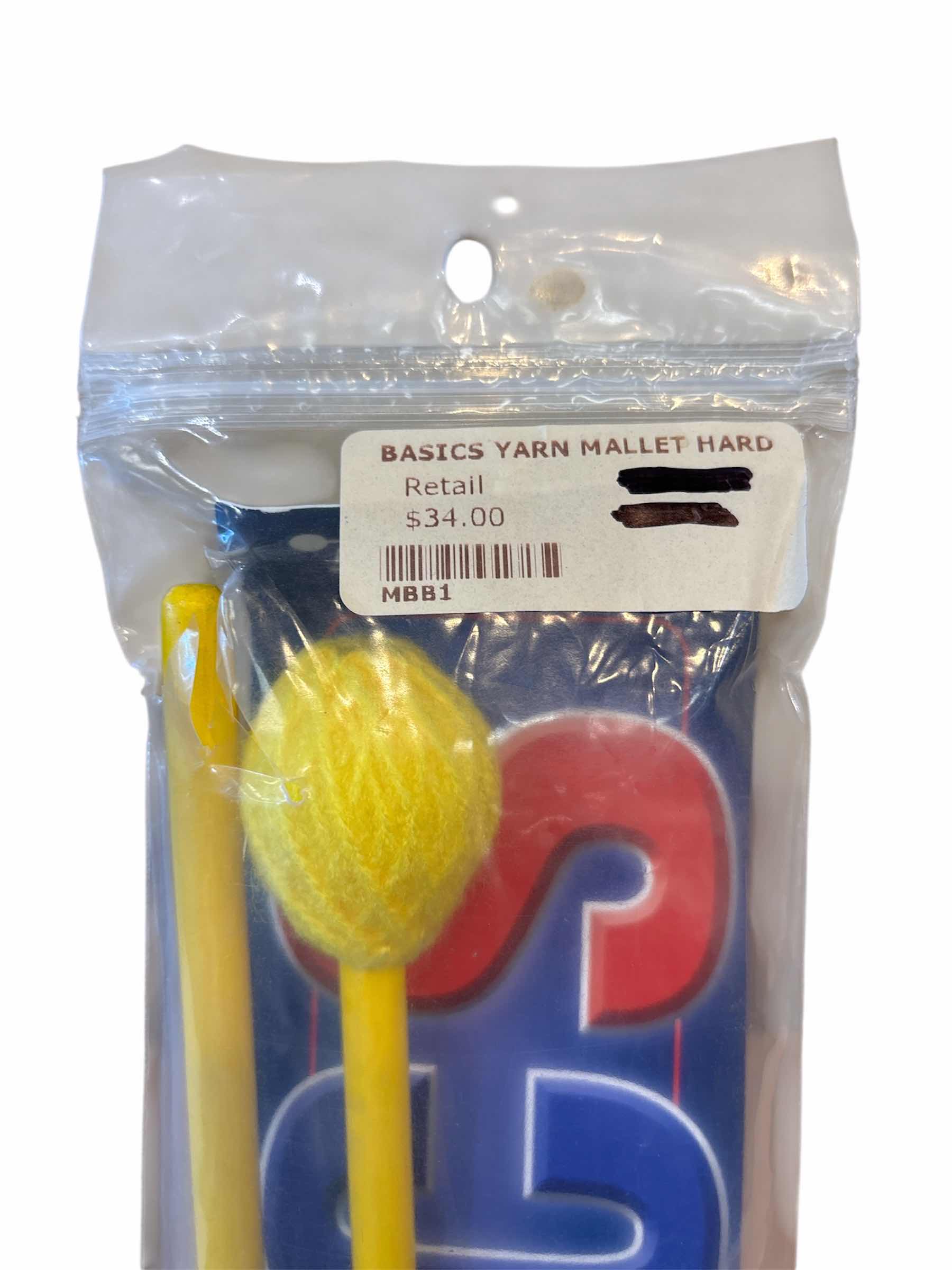 Photo 4 of NEW MIKE BALTER BASICS MALLETS, HARD YELLOW YARN W YELLOW BIRCH HANDLES (BB1)