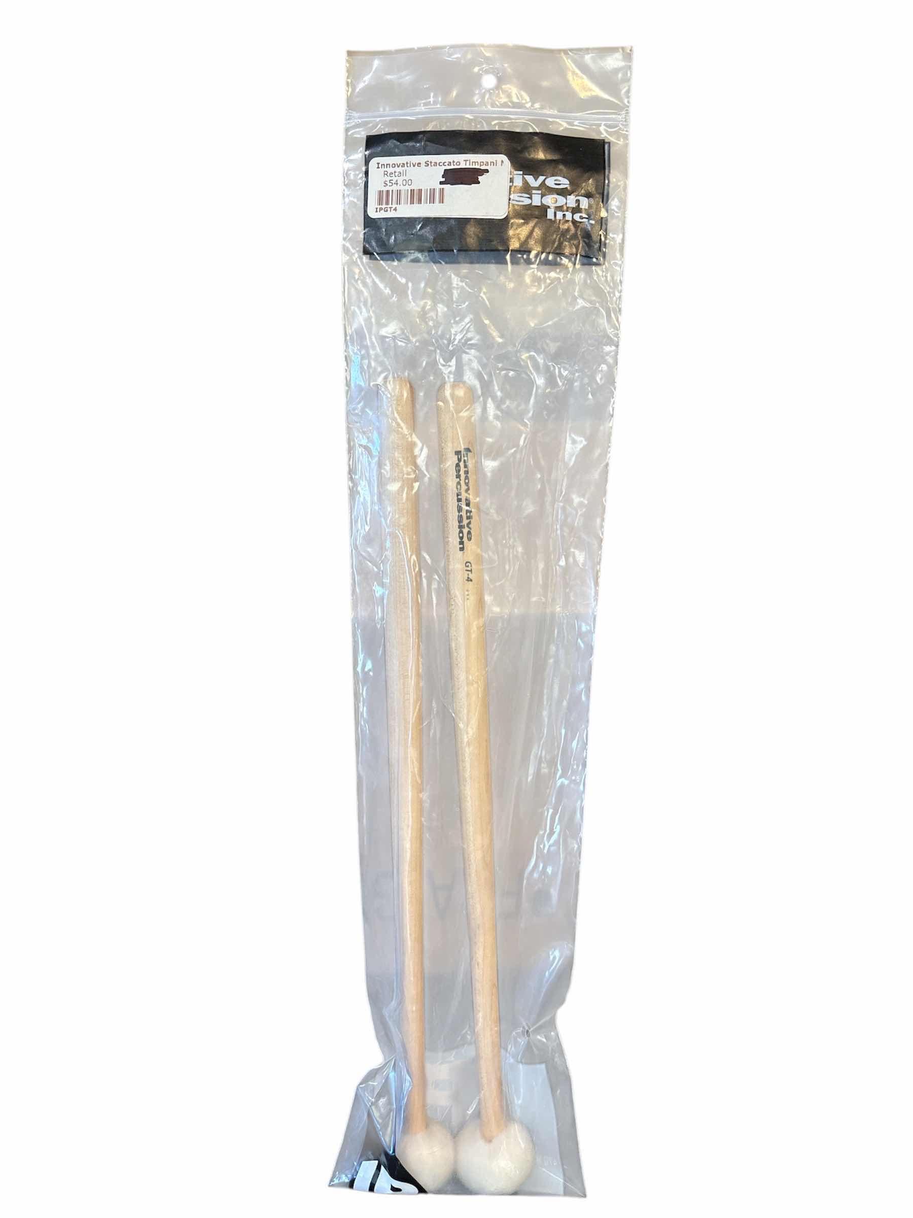 Photo 1 of NEW INNOVATIVE PERCUSSION INC STACCATO TIMPANI MALLETS (GT-4)